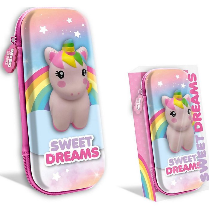 Kids Euroswan Schreibgeräteetui 3D Schlamperetui Squishy Sweet Dreams Unicorn