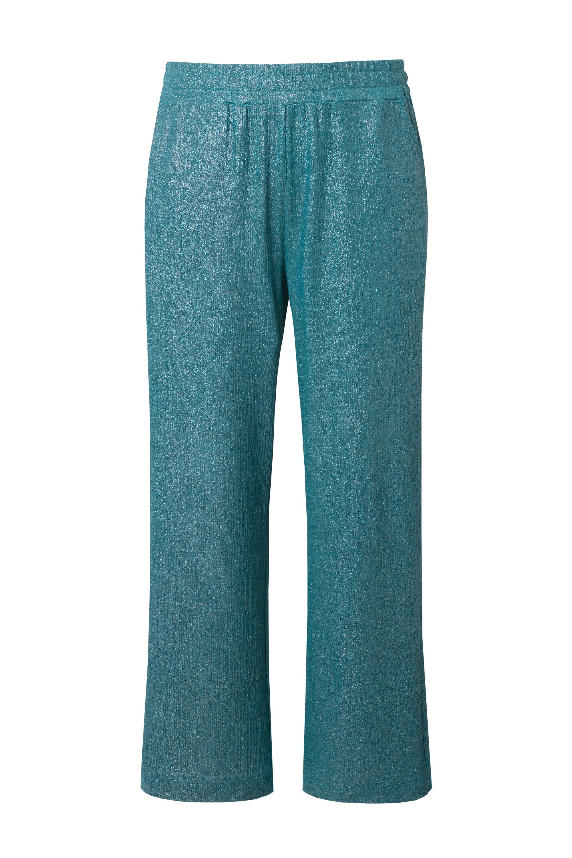 Studio Untold Schlupfhose Hose Wide Legs Struktur und Glitzer günstig online kaufen