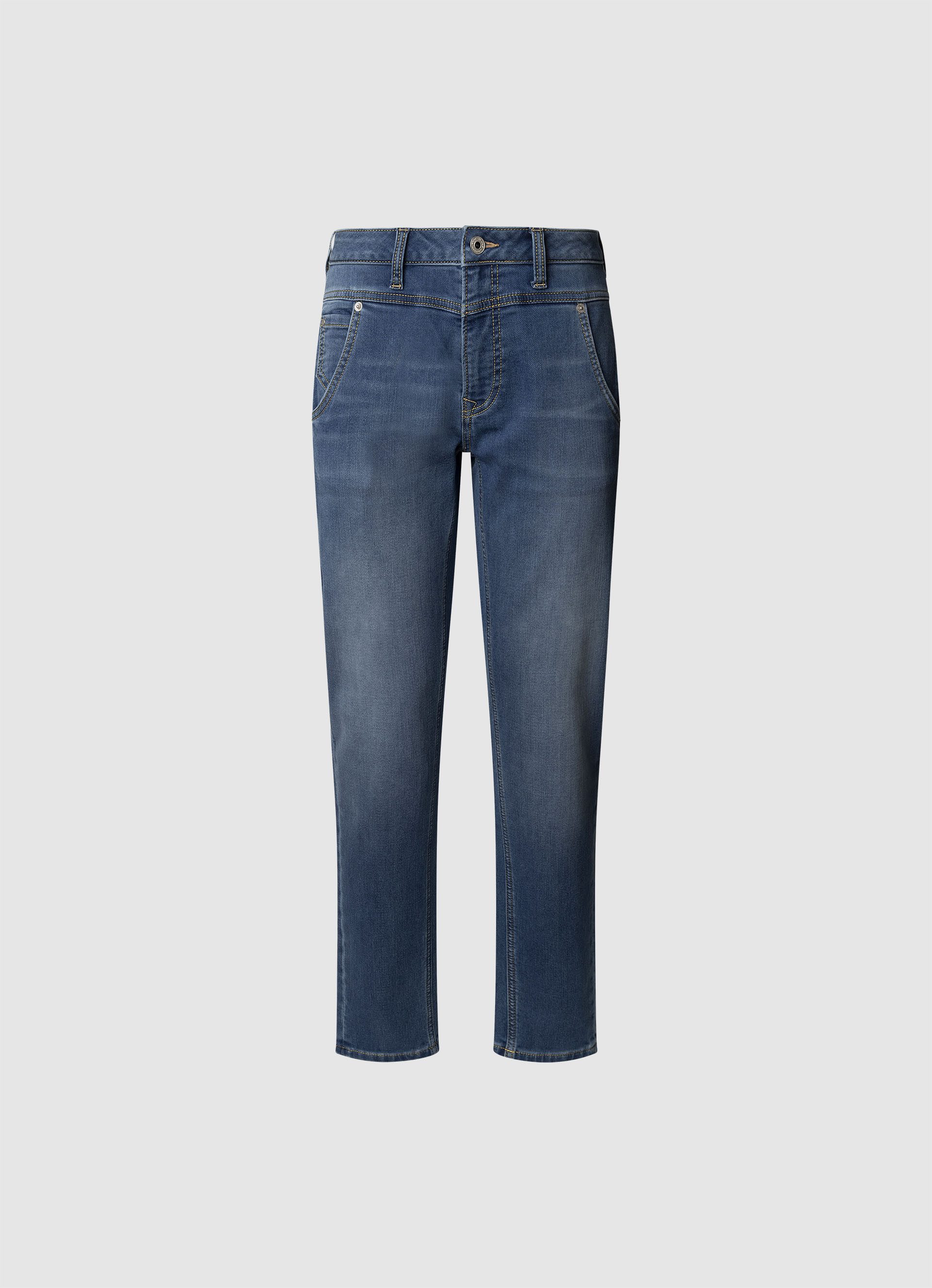 Pepe Jeans Tapered-fit-Jeans TAPERED GYMDIGO MW CAREY mit Passe vorn