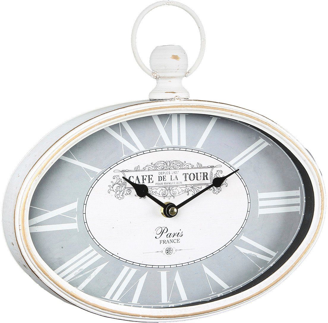 Ambiente Haus Wanduhr 29cm ovale Wanduhr