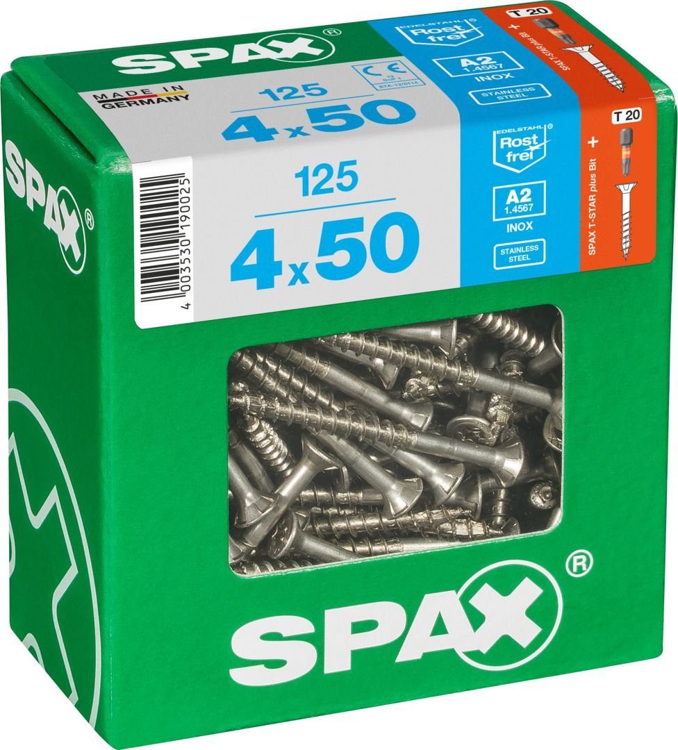 SPAX Holzbauschraube Spax Universalschrauben 125 x 4.0 - TX 50 20 mm