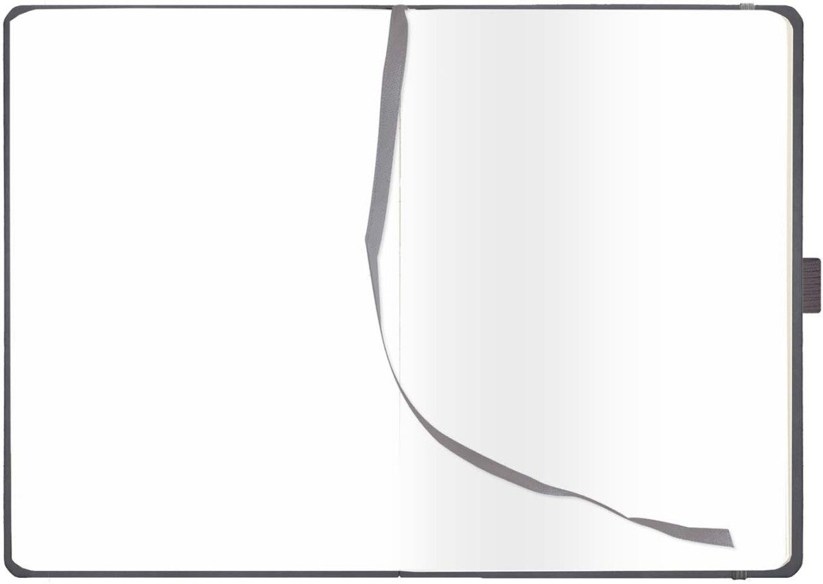 GÜSS Kalender Notizbuch Notizbuch 13x21m 80 Blatt blanko grau