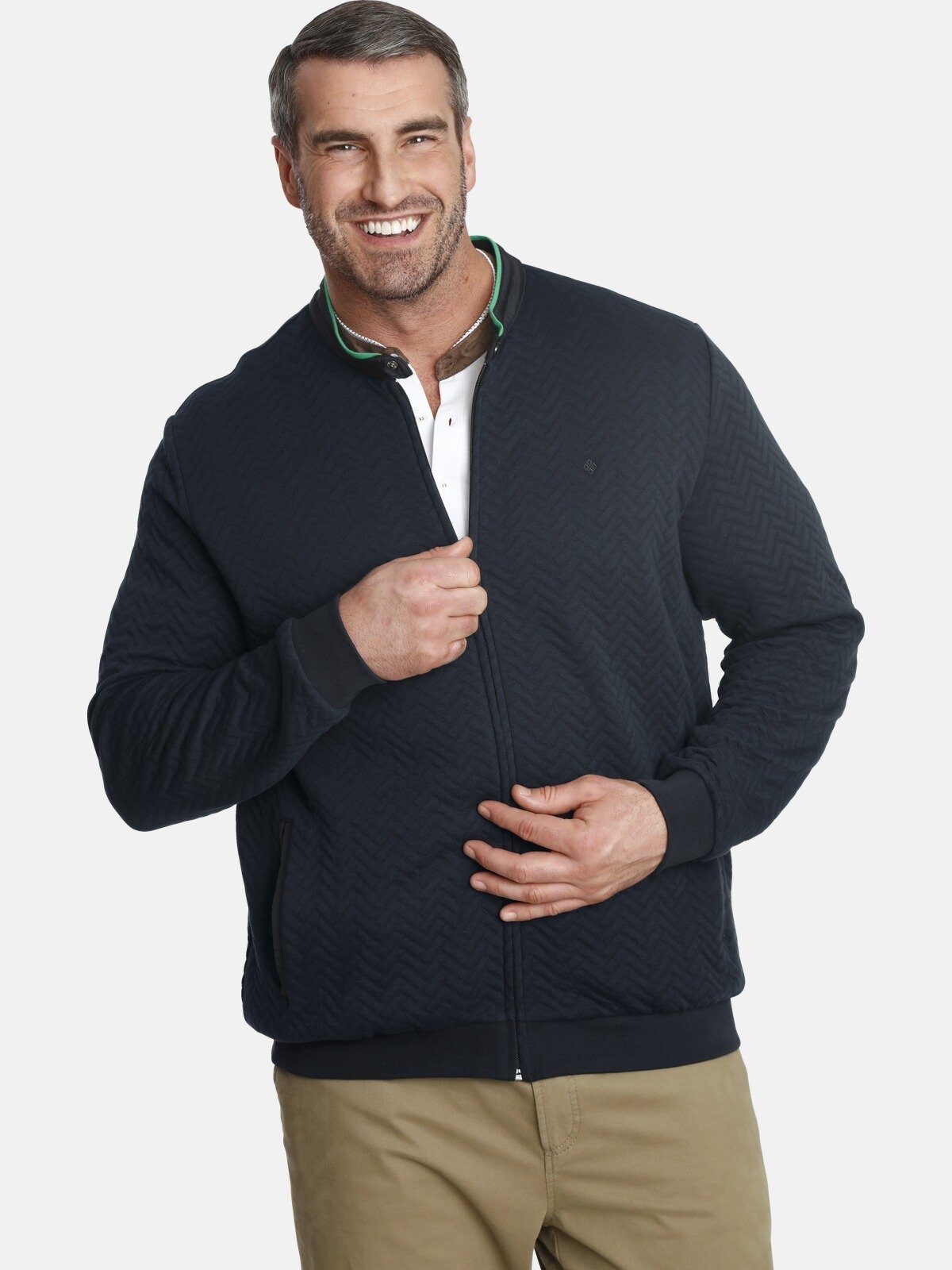 Charles Colby Sweatjacke ANNTHONY Stehkragen mit günstig online kaufen