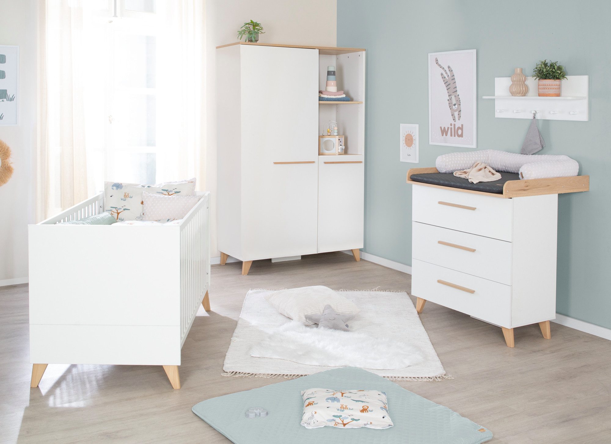 roba® Babyzimmer-Komplettset Leon 3-teilig - praktisches & modernes Design, günstig online kaufen