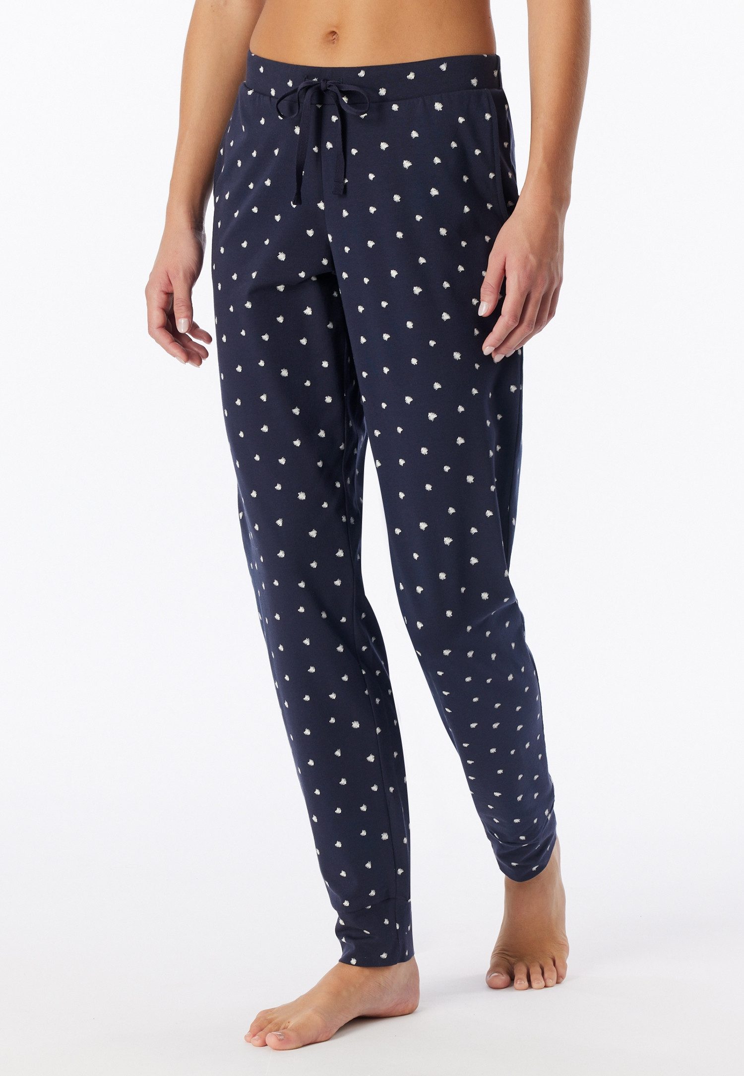 Schiesser Pyjamahose Mix + Relax Cotton-Mix, Gummizug, Bindeband, seitliche Taschen
