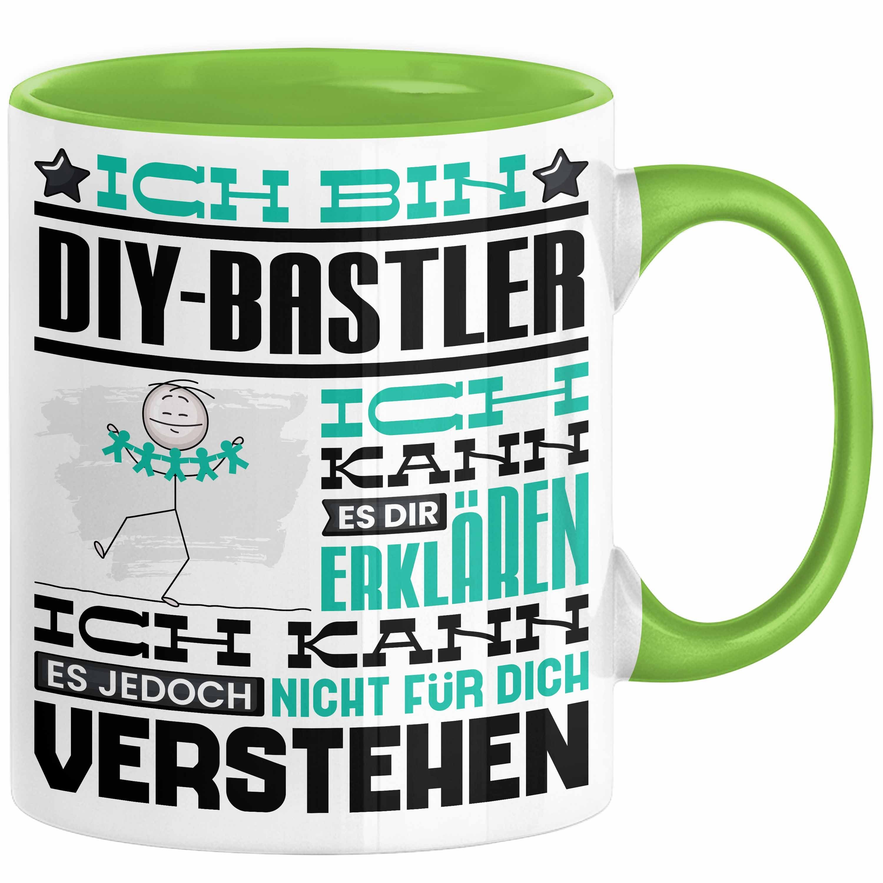 Trendation Tasse DIY-Bastler Geschenk Kaffee-Tasse Geschenkidee für DIY-Bastler Ich Bin