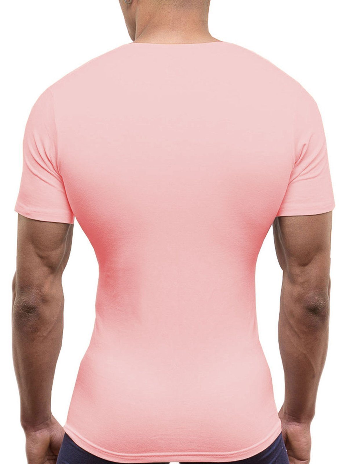 Doreanse Underwear V-Shirt Deep Rosa V-Ausschnitt DA2820 Business Unterhemd Pink V-Neck T-Shirt