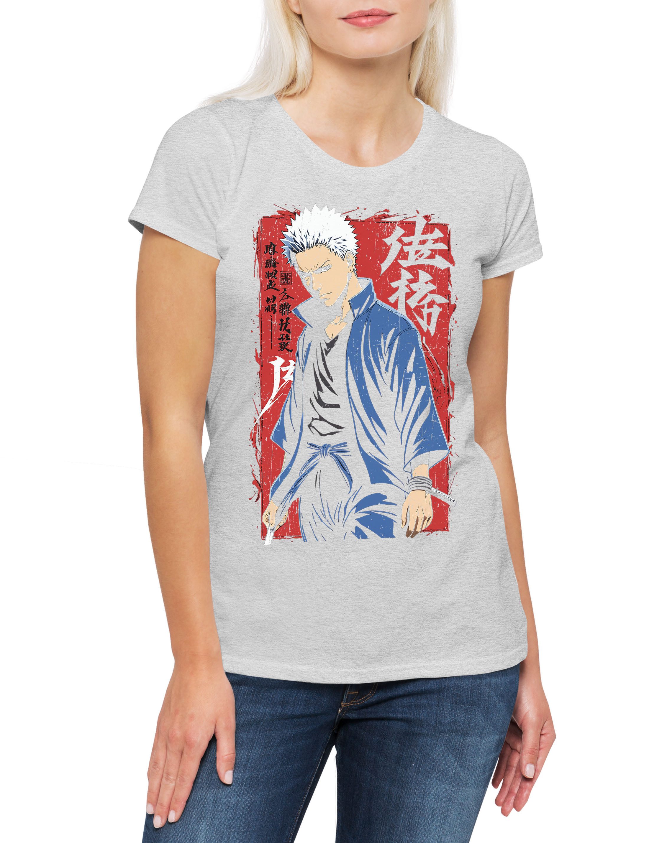Print-Shirt Jujutsu Anime Damen T-Shirt Yuji Itadori Gojo Kaisen Satoru Megumi