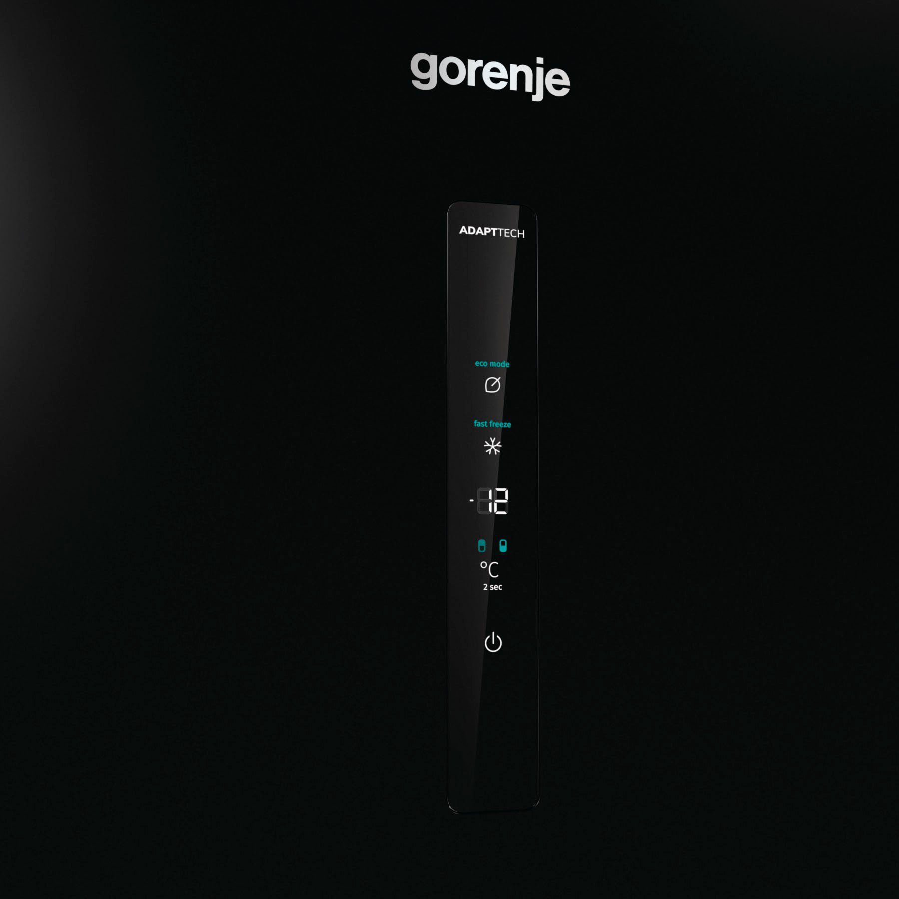 GORENJE Kühl-/Gefrierkombination NK89C0DBK, 200 hoch, cm cm breit 60 schwarz