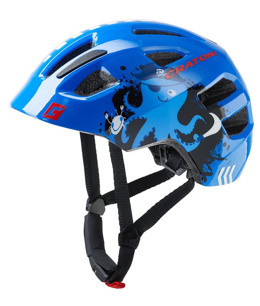 Cratoni Fahrradhelm Kinderhelm Maxster mit Rücklicht Jugendhelm