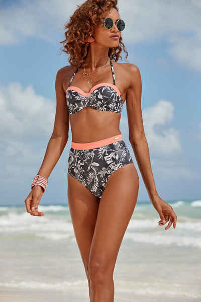Sunseeker Highwaist-Bikini-Hose »Mono« mit kontrastfarbenem Bund