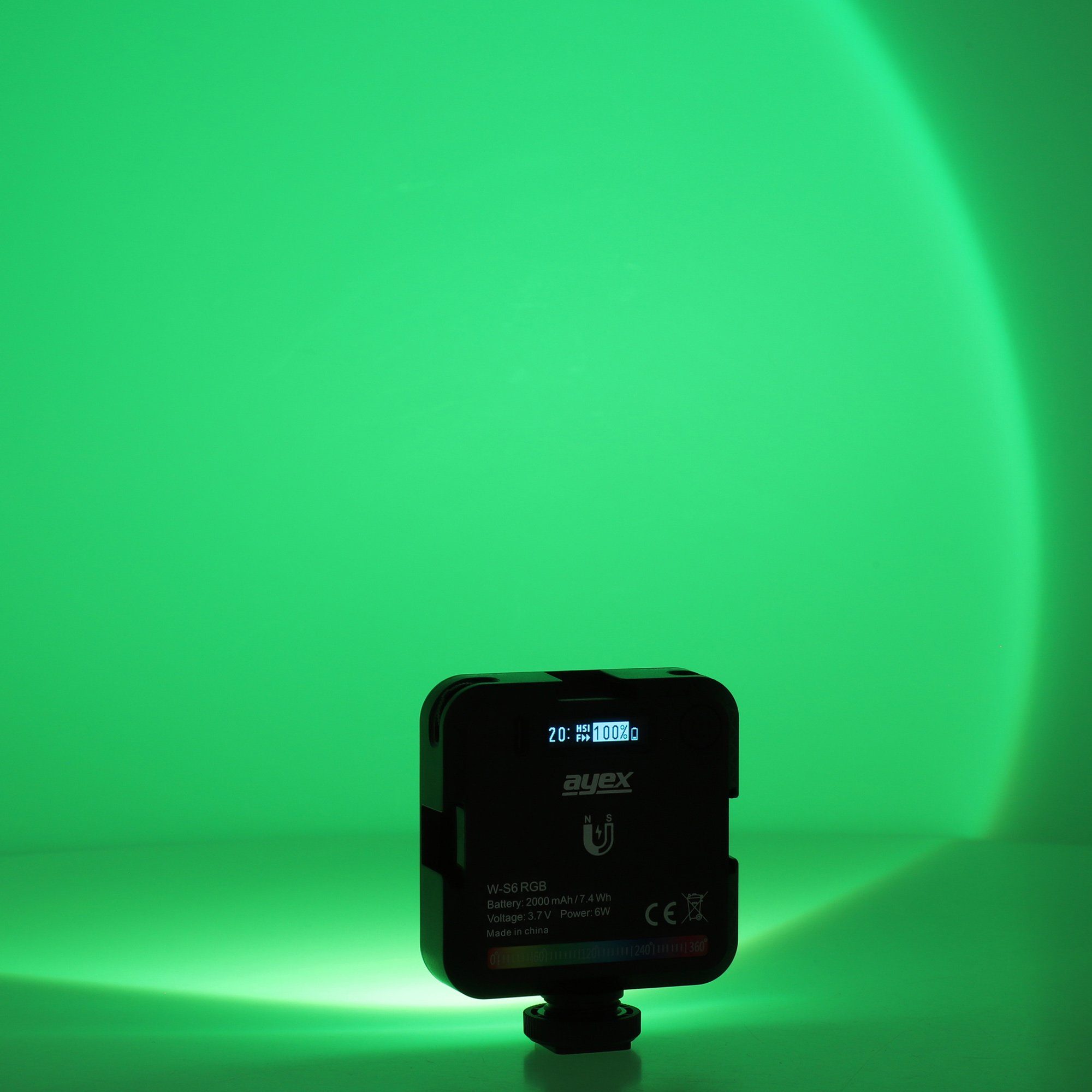 RGB LED Ambiente ayex Lichtperlen Tischleuchte hocheffektive LED Licht Akku 2000mAh 45