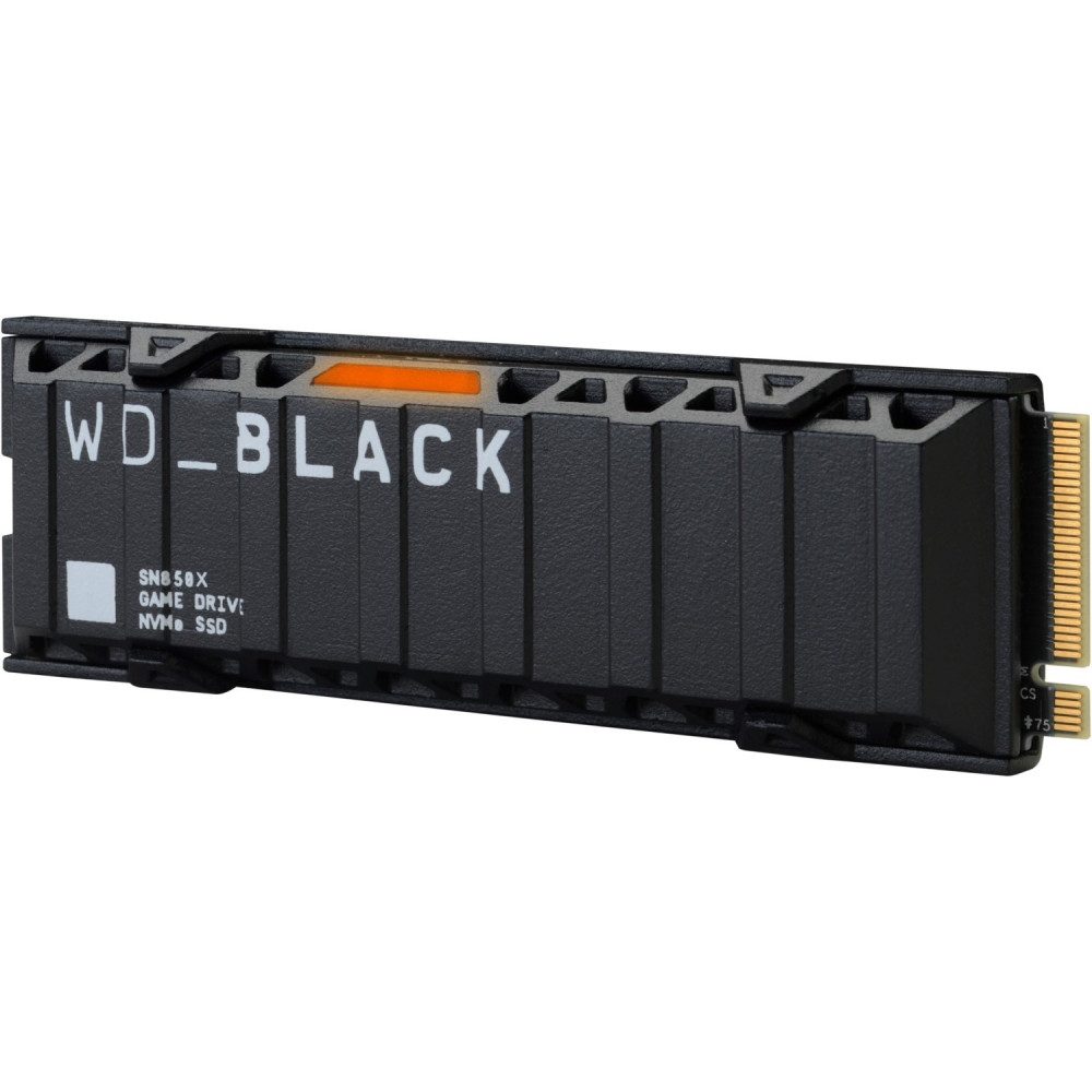 Western Digital WD Black SN850X 2TB SSD mit Kühlkörper interne SSD (2000 Gigabyte) M.2", Kühlkörper für konstante Leistung