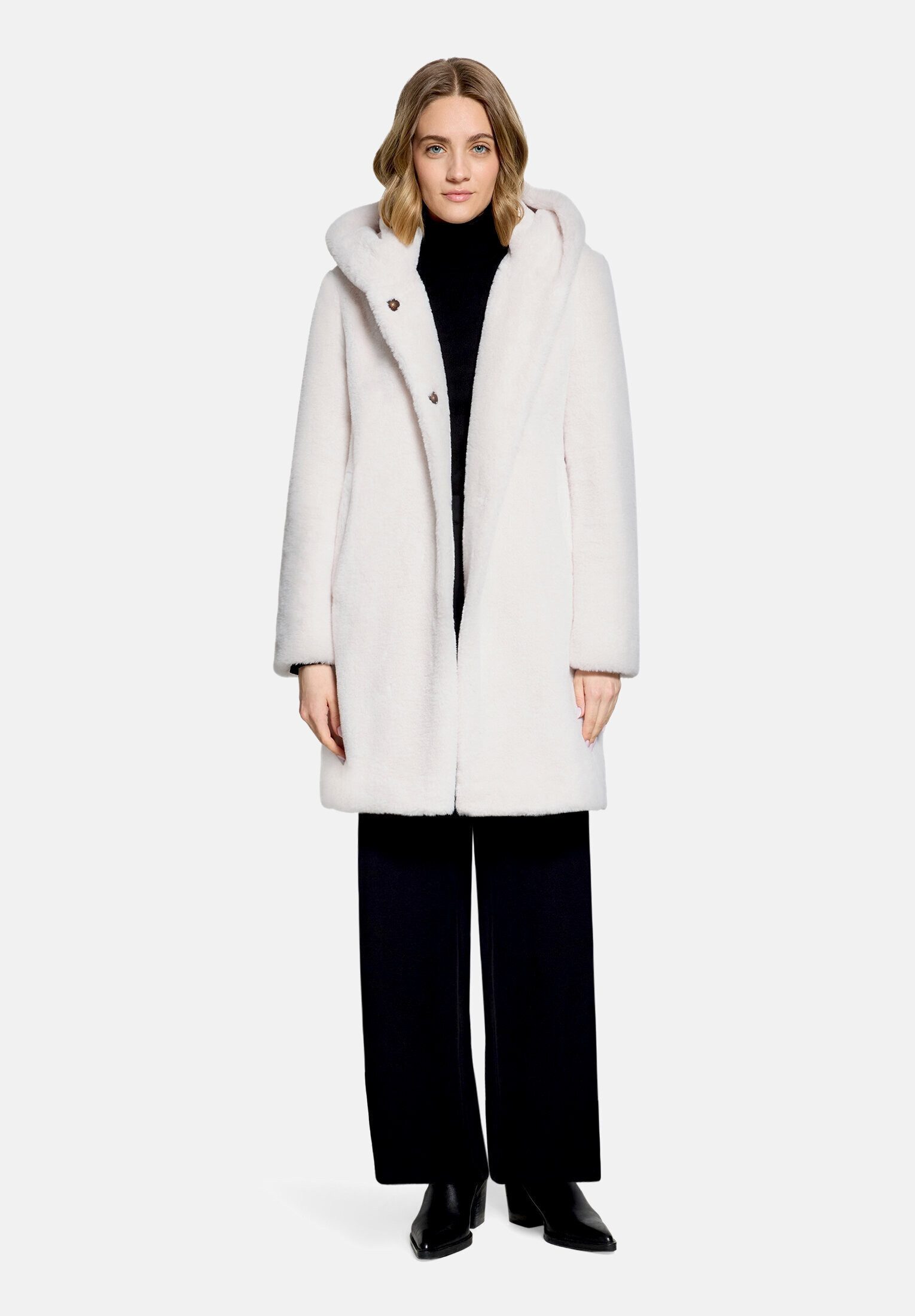 Betty Barclay Plüschjacke Damen mit Kapuze