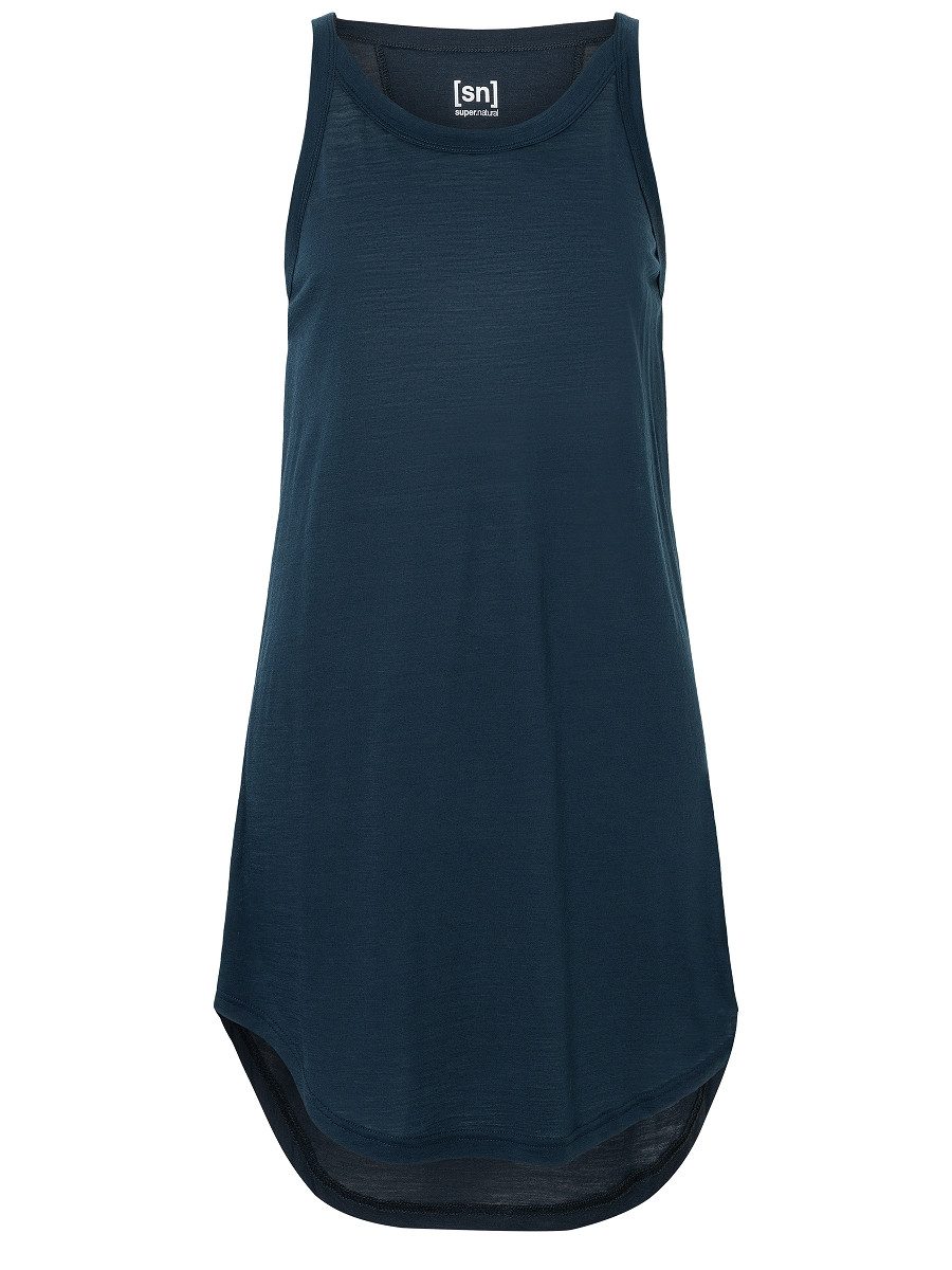 SUPER.NATURAL Sommerkleid für Damen, Merino W RELAX DRESS perfekt für Strand & Urlaub