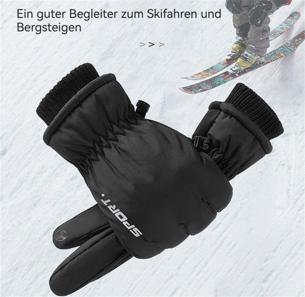 Dekorative Skihandschuhe rosa Sporthandschuhe, Sporthandschuhe, Winter-Skihandschuhe, Handschuhe Skihandschuhe, warm, wasserdicht Warme
