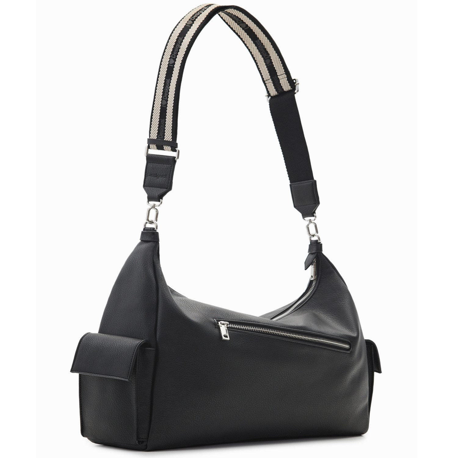 Desigual Umhängetasche Desigual Damen Handtasche Half Logo 24 Brasilia Black (1, 1-tlg., 1)