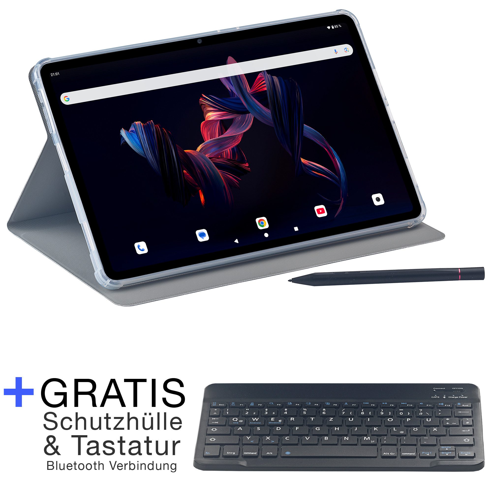 Acepad HIGH Tablet 12 Zoll, 2560 x 1600 Pixel, 256GB, WLAN+LTE Premium Tablet (12.2", 256 GB, Android, 4G LTE + WLAN, 8+16GB RAM, 30 Tage Standby, 90HZ 2.5K Display erkennt 4096 Stufen)