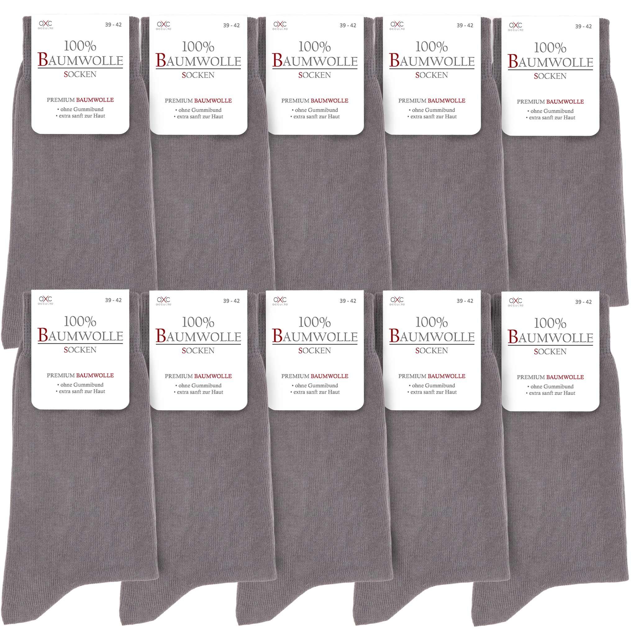 OCCULTO Businesssocken Herren 100% Baumwollsocken 10-20er Pack (Modell: Ing günstig online kaufen