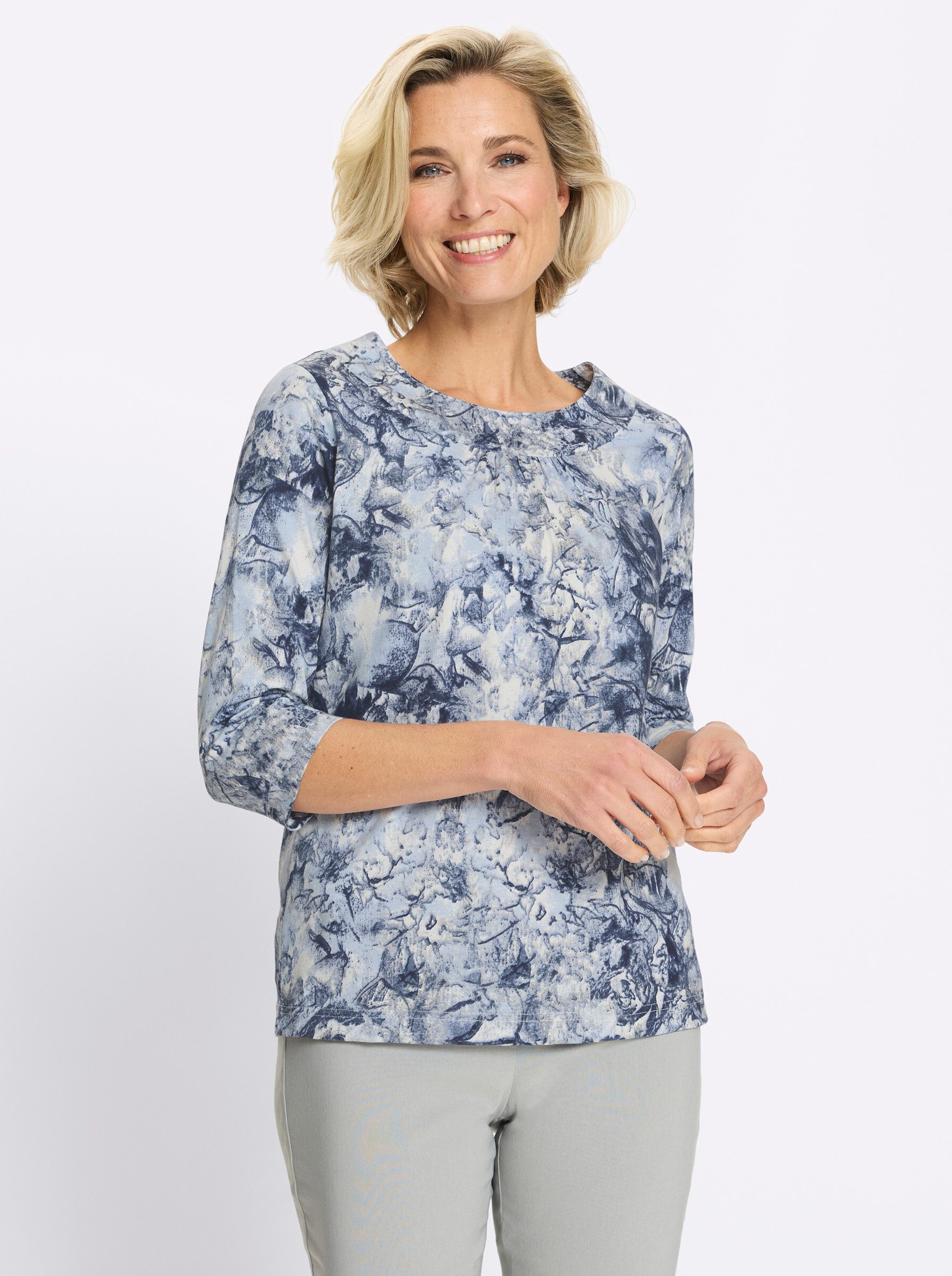 Sieh an! T-Shirt Rundhals-Shirt 3/4-Arm