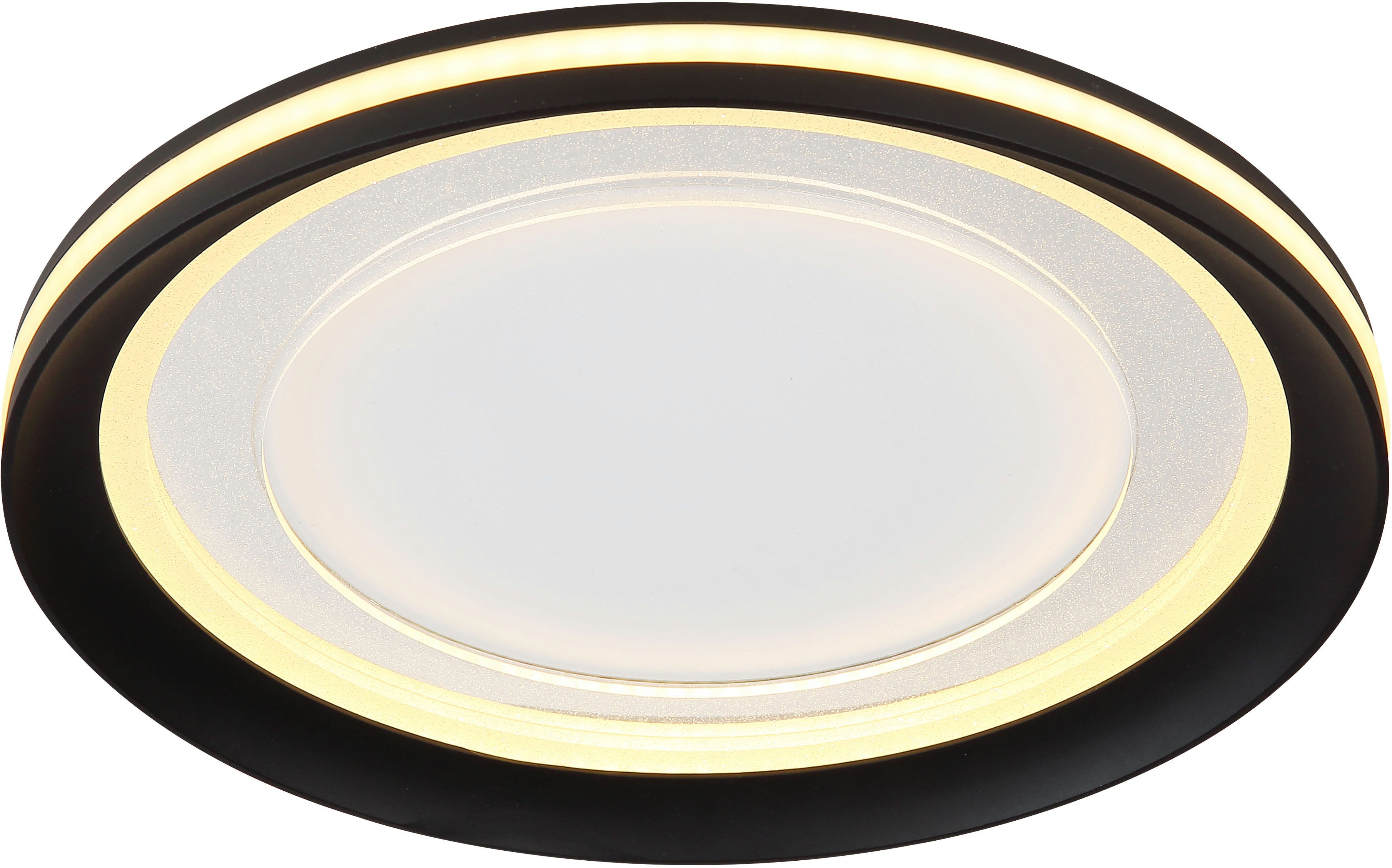 GLOBO LIGHTING LED Deckenleuchte CLARINO, LED fest integriert, Warmweiß, Deckenlampe/rund/Wohnzimmer/Schlafzimmer/modern