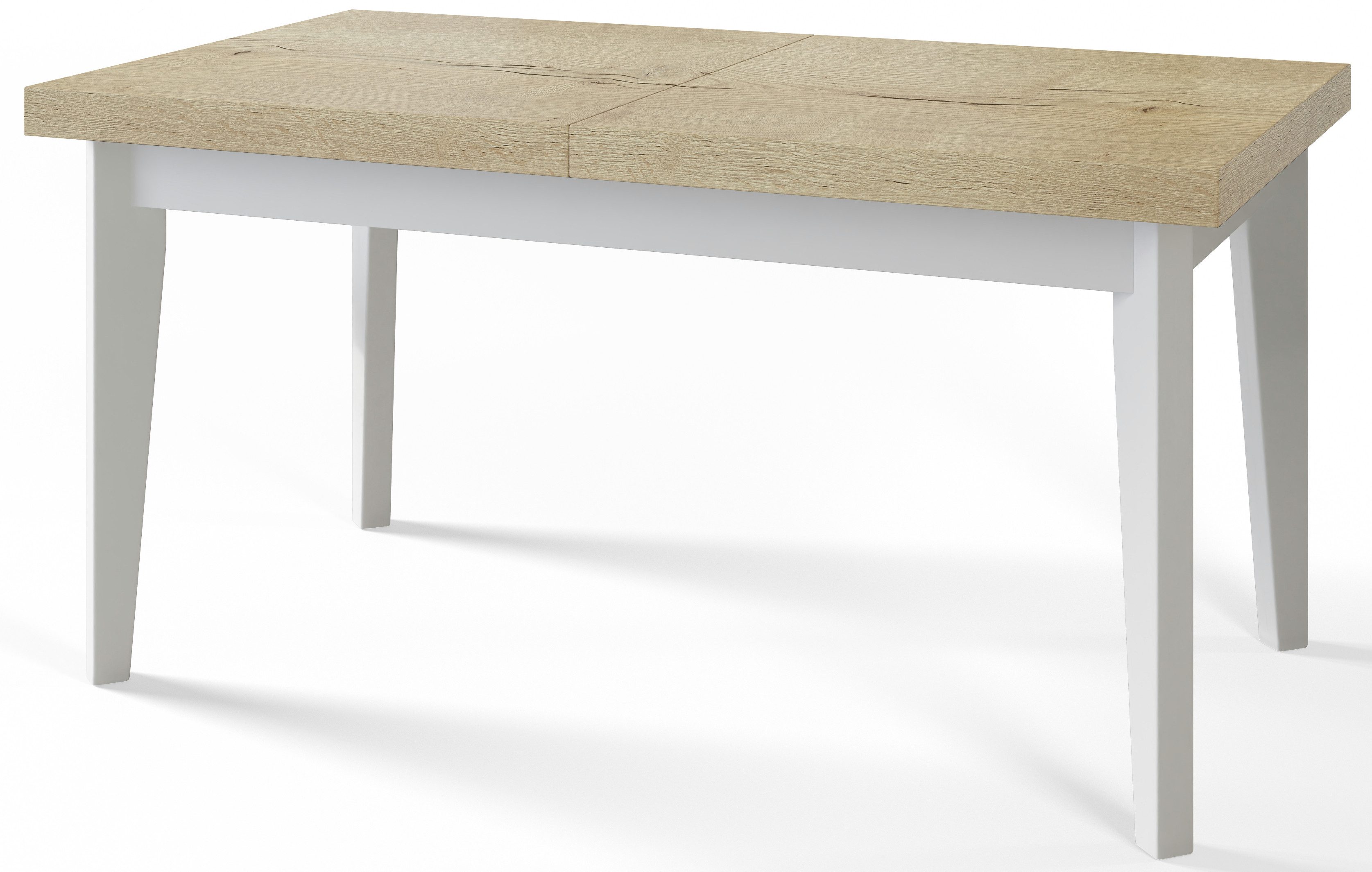 Alpi-Möbel Esstisch Wohnzimmertisch - Ausziehbarer Tisch 120x80, Hellbeton, Ausziehbar, 1 x Einsatz 40 cm