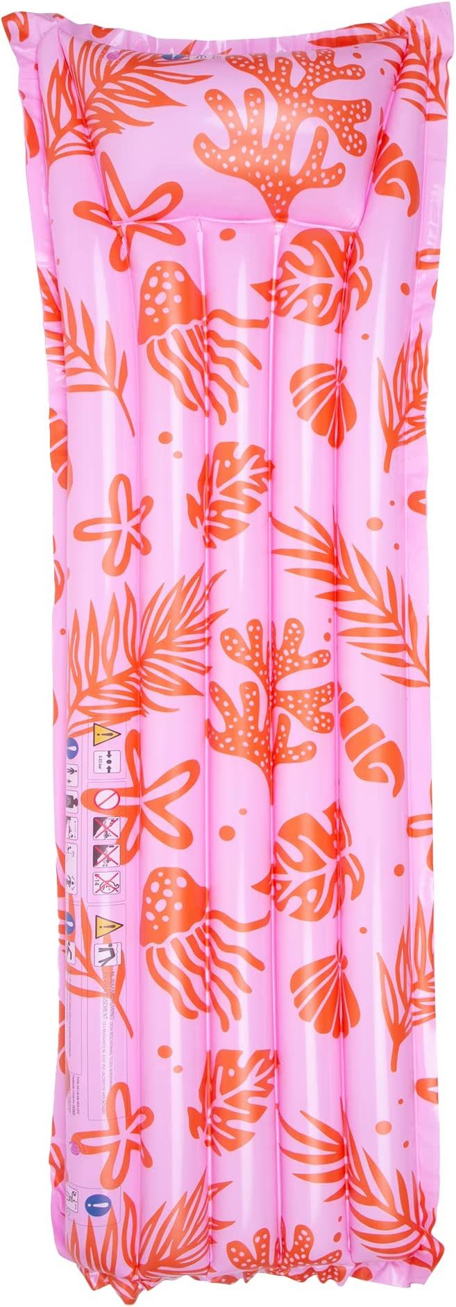 Luftmatratze Swim Essentials Luftmatratze Rot /Pink Ozean 177 x 56 x 16 cm