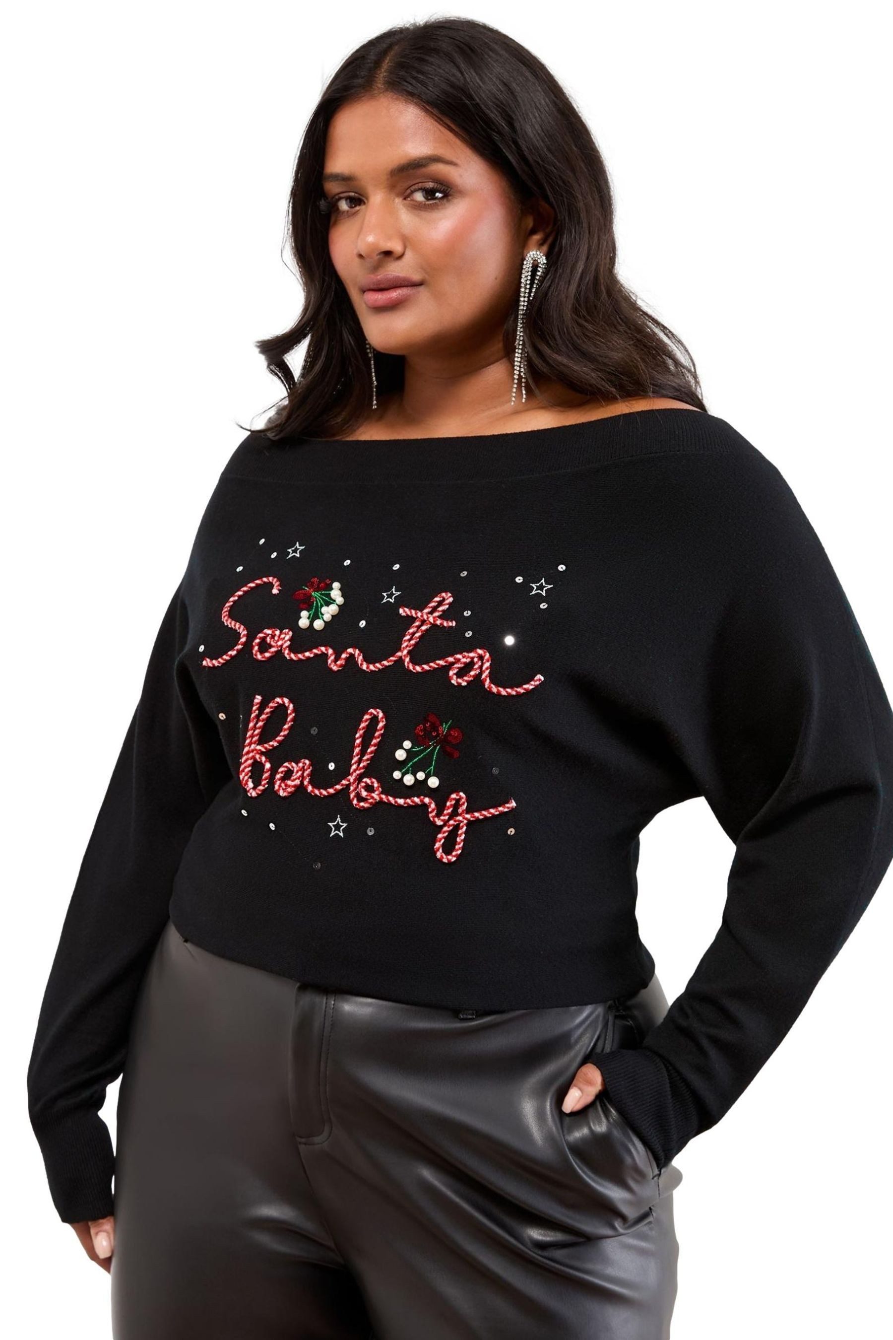 Strickpullover Lipsy Weihnachten Strickpullover, Curve