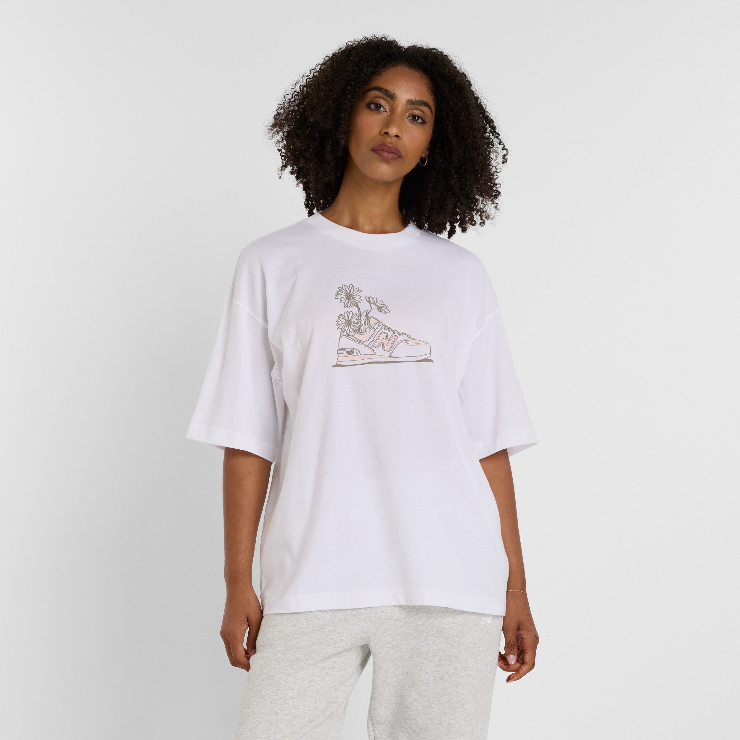 New Balance T-Shirt Oversized Flower T-Shirt günstig online kaufen
