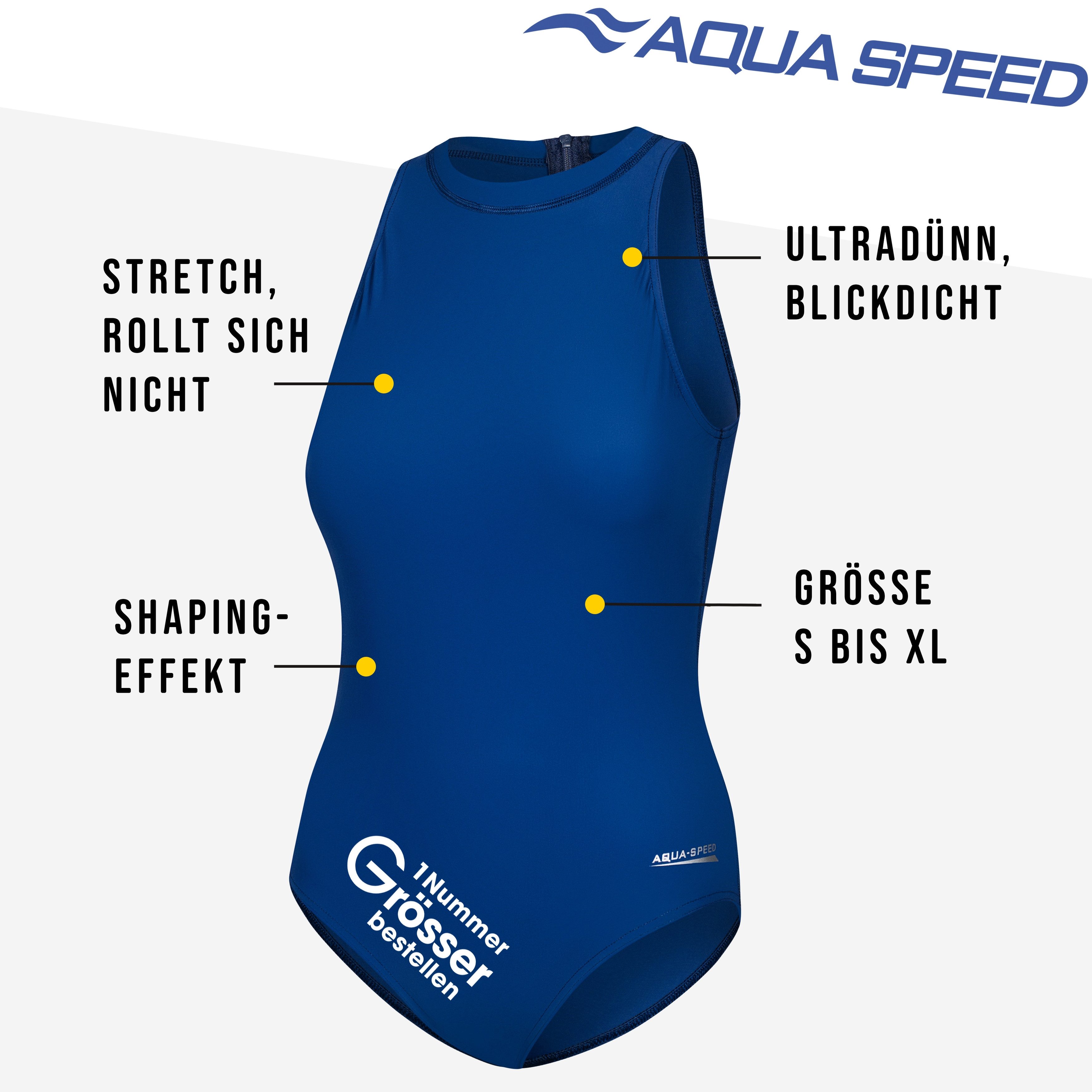 Aqua Speed Badeanzug BLANKA Badeanzug Damen – Blau Kompressiv, schnell troc günstig online kaufen