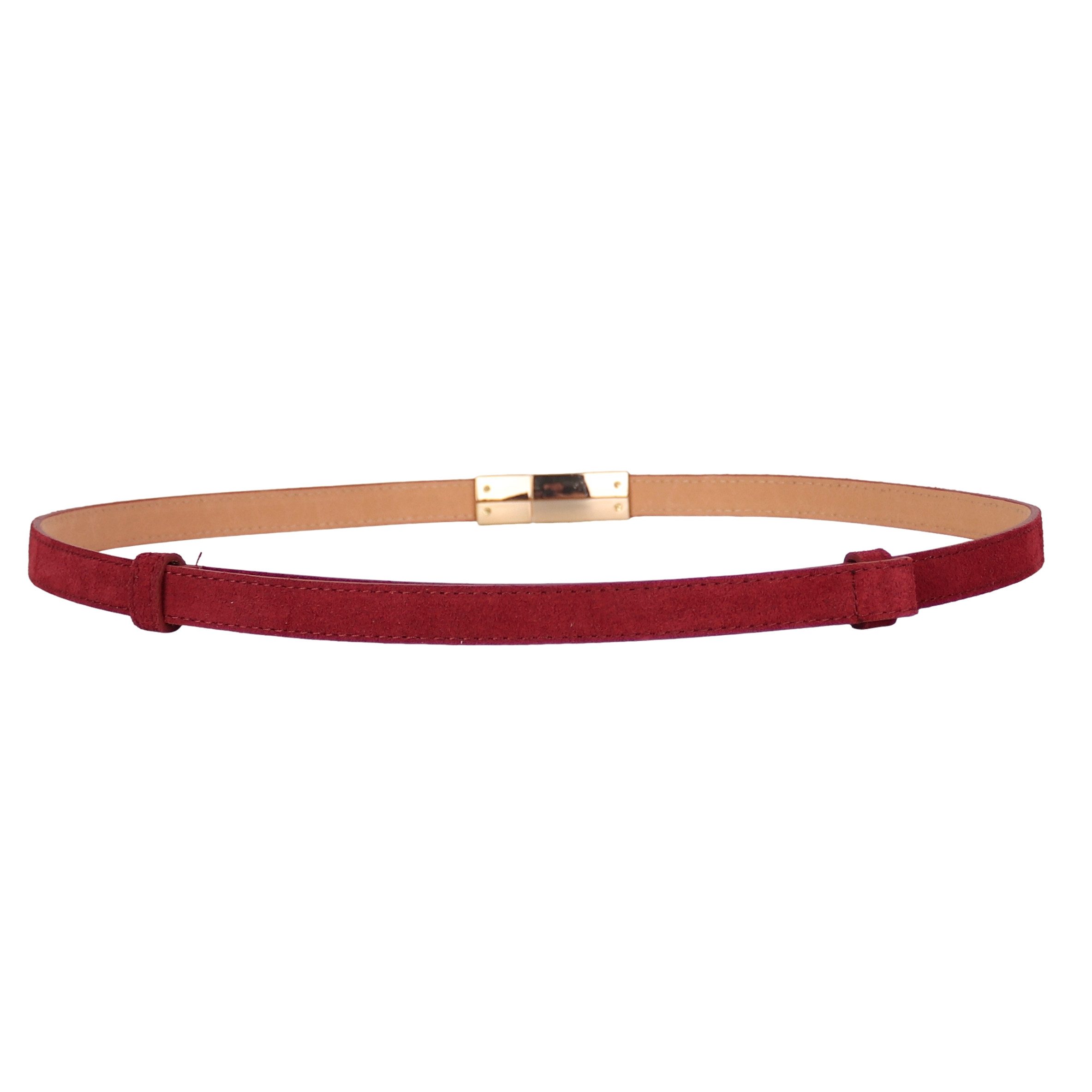 MIRROSI Ledergürtel Damen Gürtel Echtleder, Made in Italy, 18mm breit (Passt fast zu jeder Hosenschlaufe) Einheitsgröße (Geeignet für einen Hüftumfang von ca. 5 – Bild 2 von 5