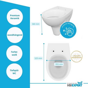 GEBERIT Vorwandelement WC Vorwandelement WC inkl. Toilette Komplettset Delta21 weiß, Spar-Set