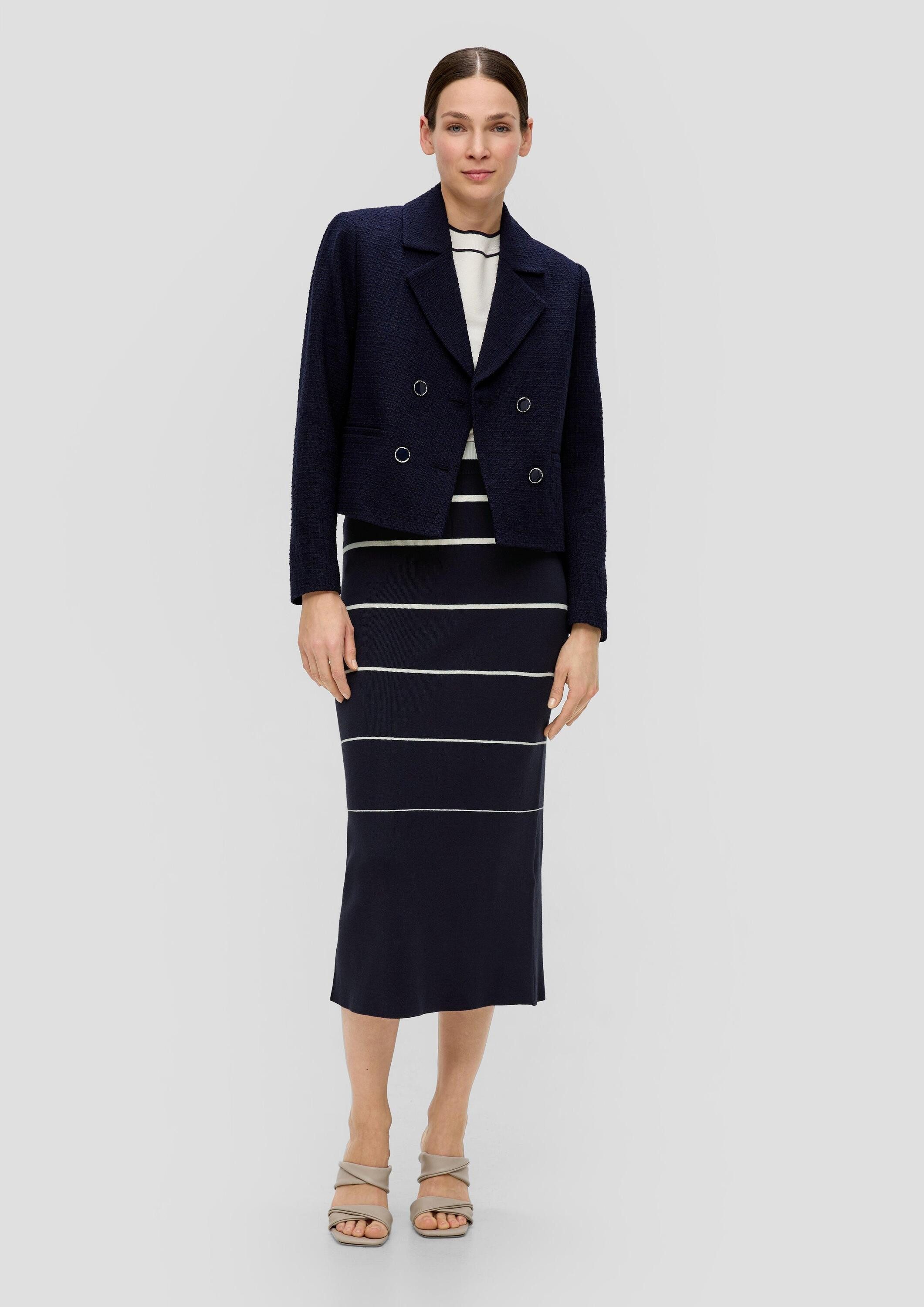 s.Oliver Midirock Rock Gestreifter Midirock aus Strick