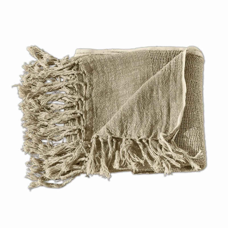 Abschirmdecke, Plaid Tirrases beige, Mirabeau