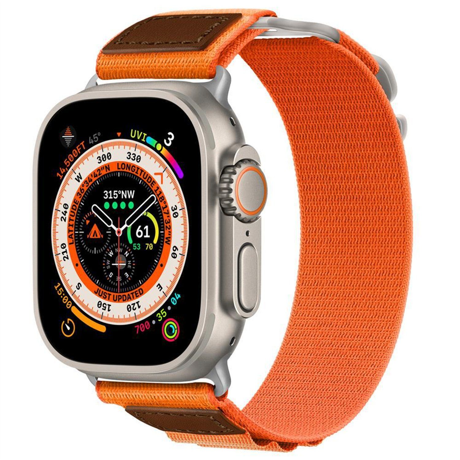 XDOVET Armband Armband Kompatibel mit Apple Watch Armband 38mm~49mm orange