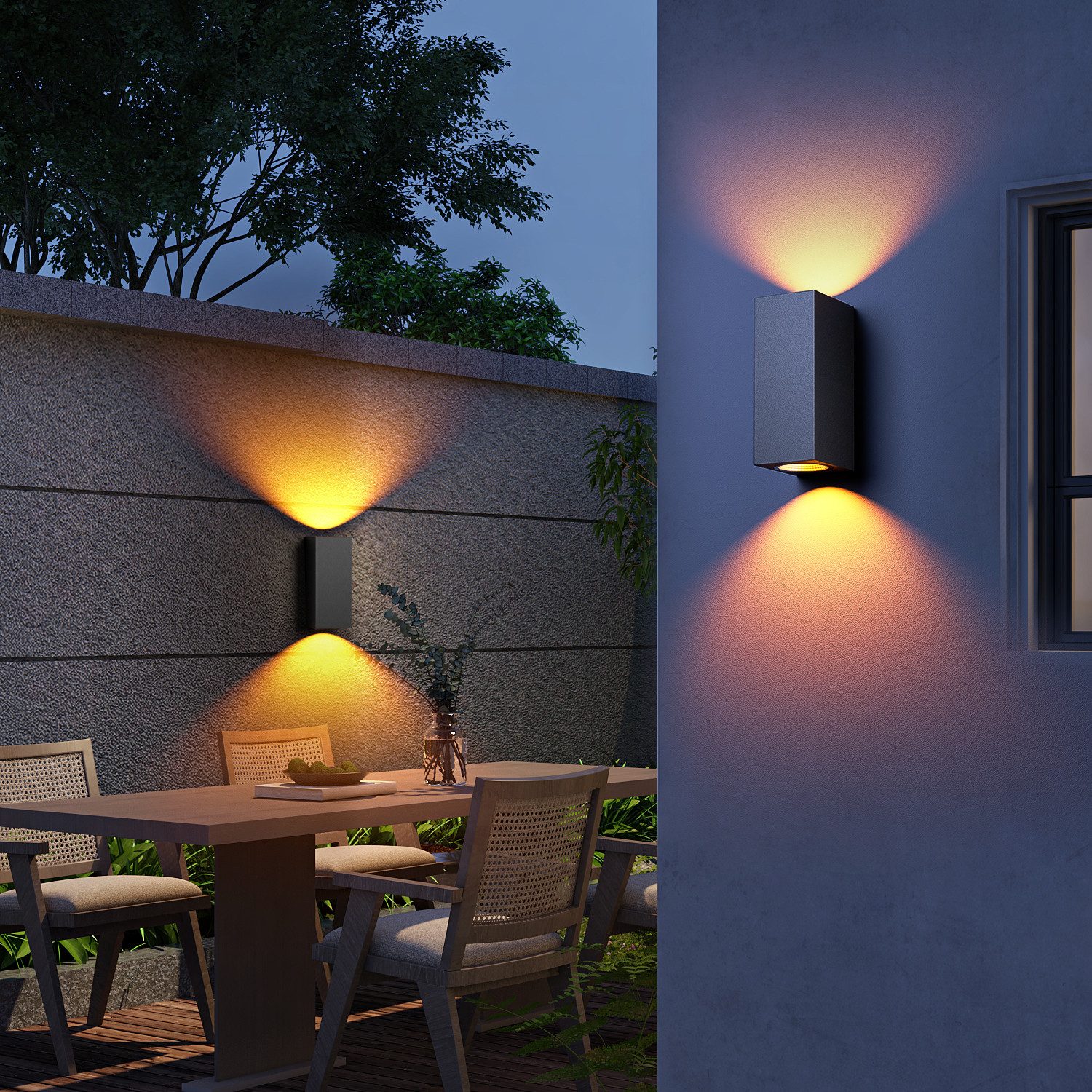 oyajia LED Wandleuchte 2 Stück Wandlampe günstig online kaufen