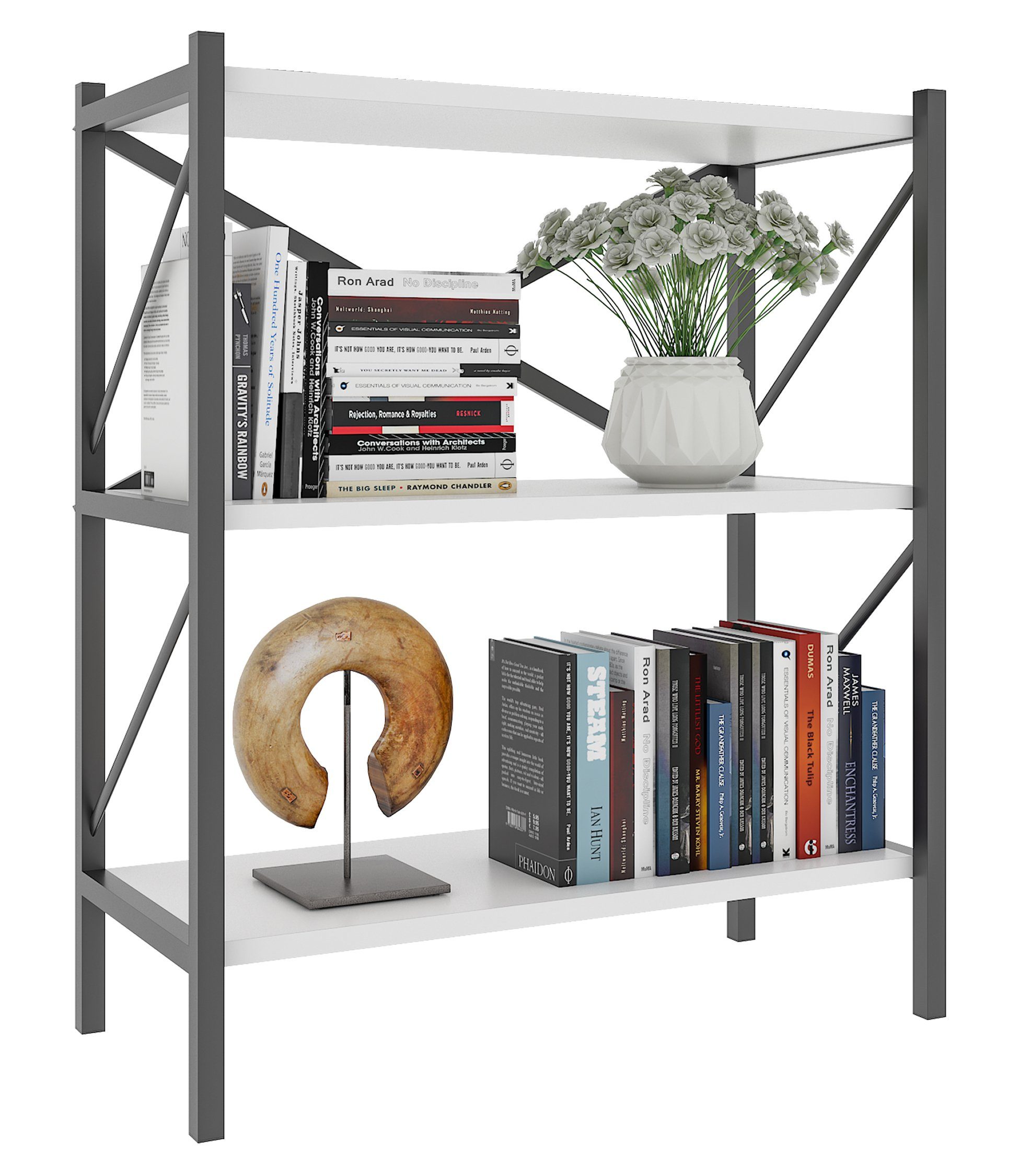 VCM Standregal Holz Metall Stand Regal günstig online kaufen