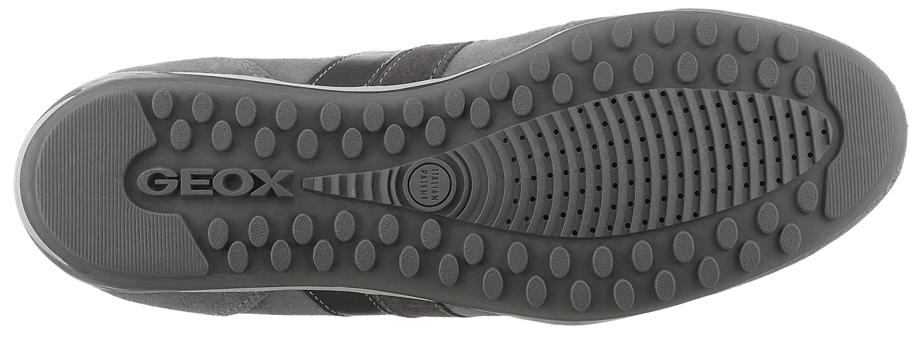 Geox U WELLS C Sneaker Casual Schuh, Schnürschuh mit Logoverzierung