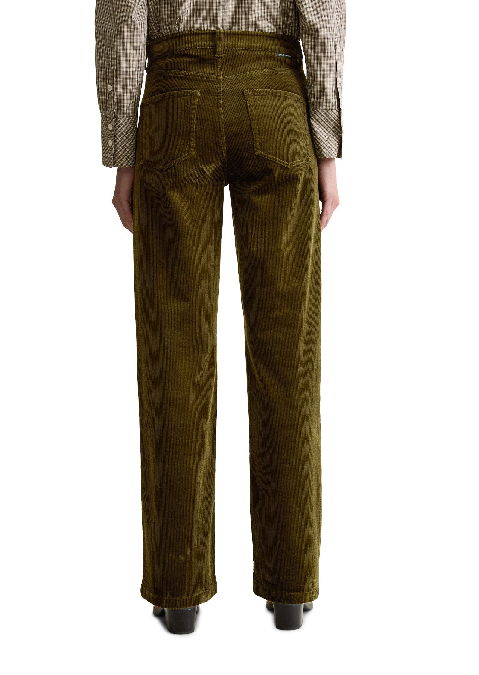 Marc O'Polo DENIM Cordhose Tomma Wide mit Rippstruktur, aus Bio-Baumwoll-Mix, weites, gerades Bein