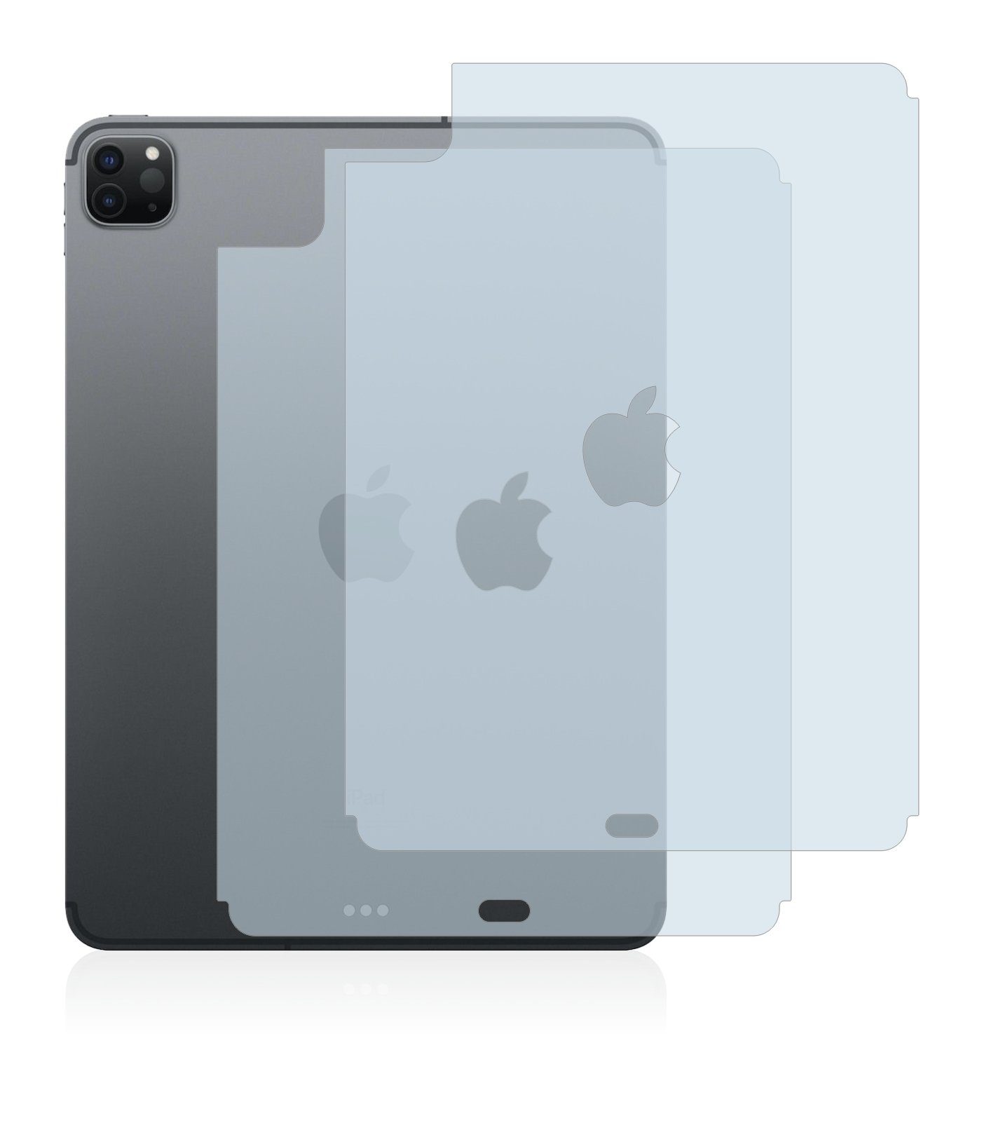 BROTECT »Schutzfolie« für Apple iPad Pro 11" WiFi Cellular 2020 (Rückseite,  2. Gen), Displayschutzfolie, 2 Stück, Folie klar