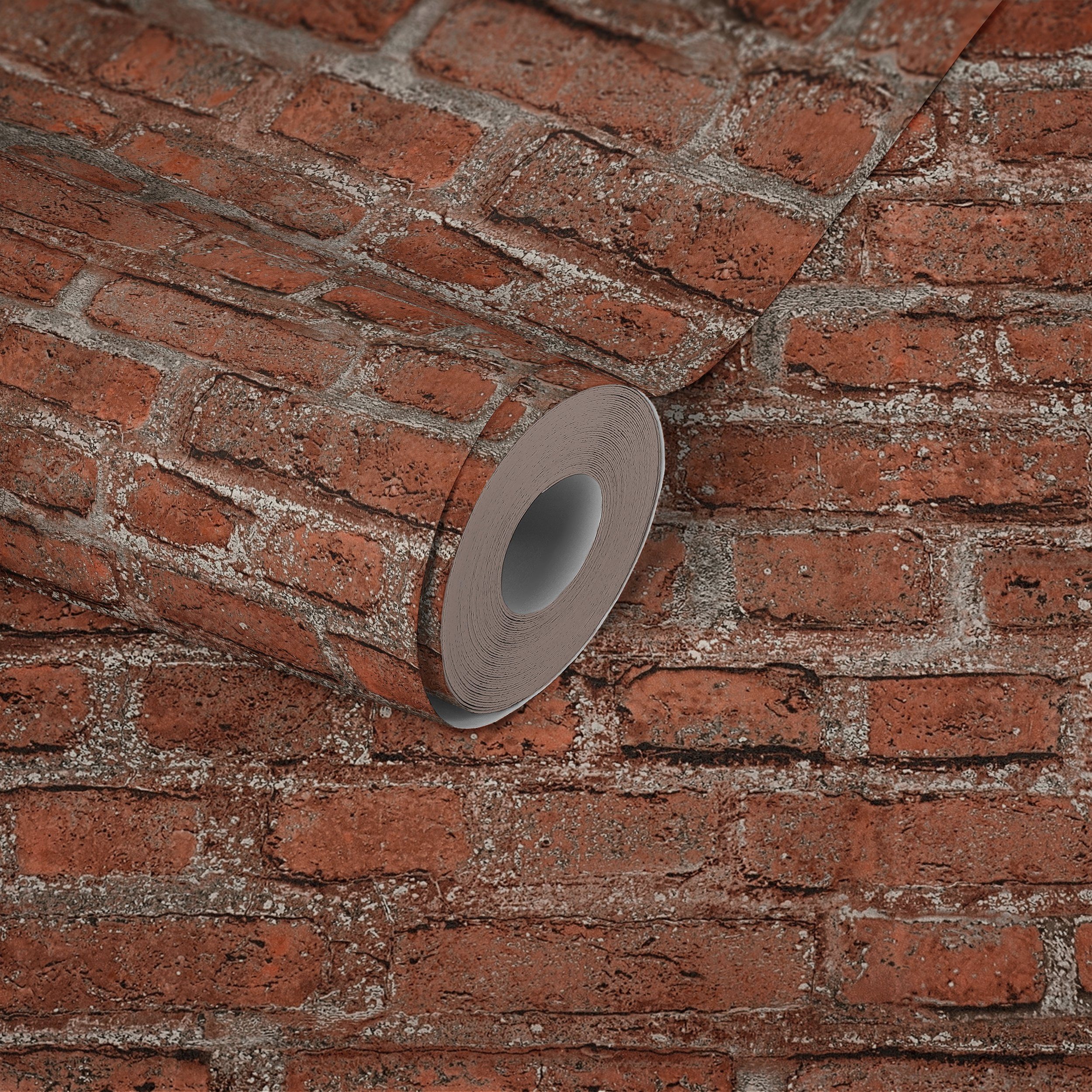living walls Vliestapete Neue Bude 2.0, leicht strukturiert, Motiv, Steinoptik, gemustert, Landhaus Tapete Stein Tapeten Wohnzimmer Schlafzimmer Küche Flur Optik