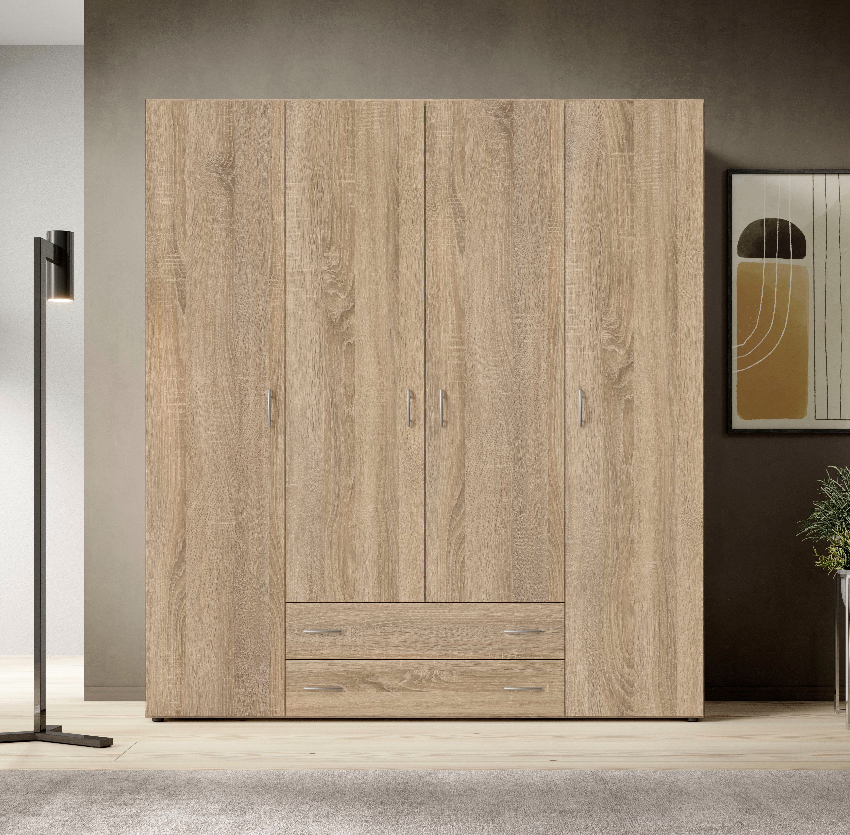 Drehtürenschrank Base Kleiderschrank Joe Garderobe Hochschrank Wäscheschrank