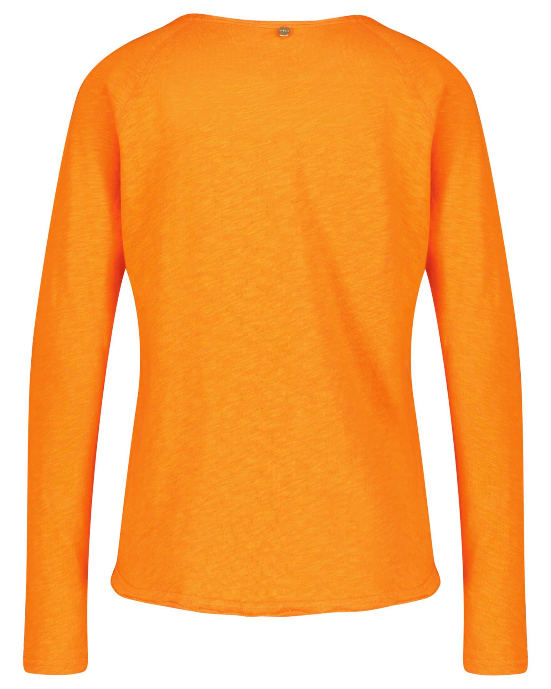 Rich & Royal (73) HEAVY (1-tlg) JERSEY Langarmshirt T-Shirt Damen ORGANIC koralle