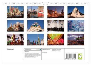 CALVENDO Wandkalender Las Vegas (Wandkalender 2024 DIN A4 quer), CALVENDO Monatskalender