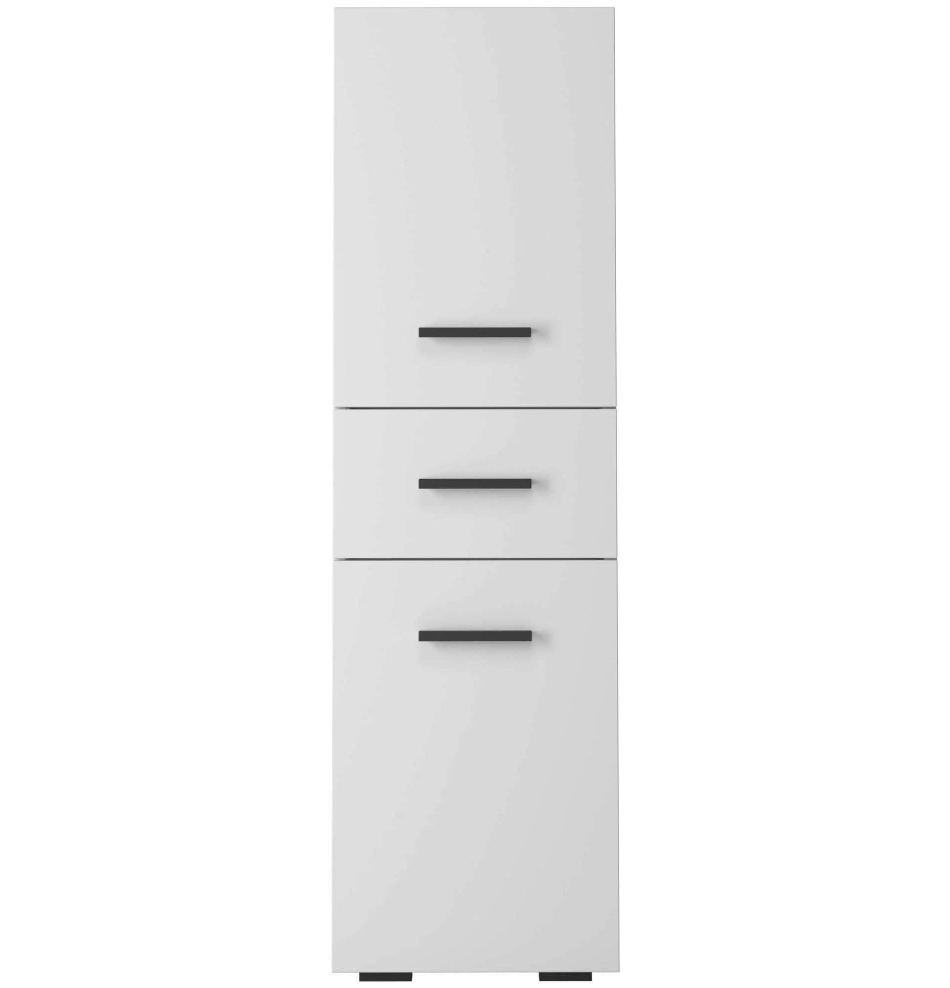INOSIGN Midischrank Skara verstellbarer Einlegeböden hinter jeder Tür, Breite 38 cm, Höhe 130 cm