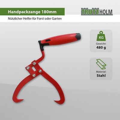 TRUTZHOLM Handpackzange Handpackzange Packzange Holzzange Handhebehaken Sappie Holzgreifer, Öffnungsweite max. 18 cm, Produkt, 1-tlg.]