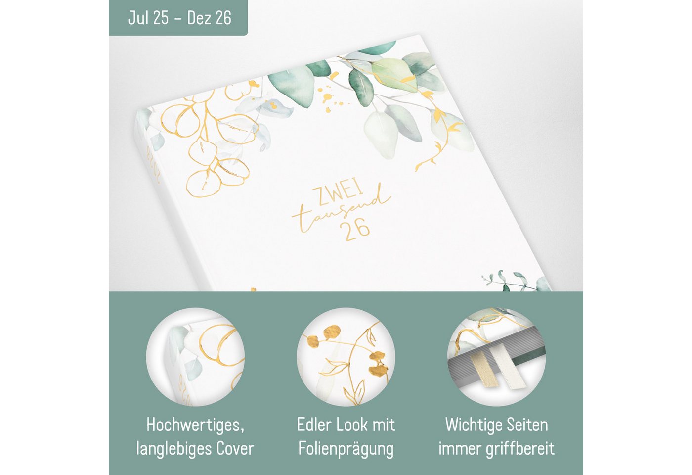 Thumbnail - Häfft Terminplaner Business-Timer 2025/2026 / A5 / 18 Monate