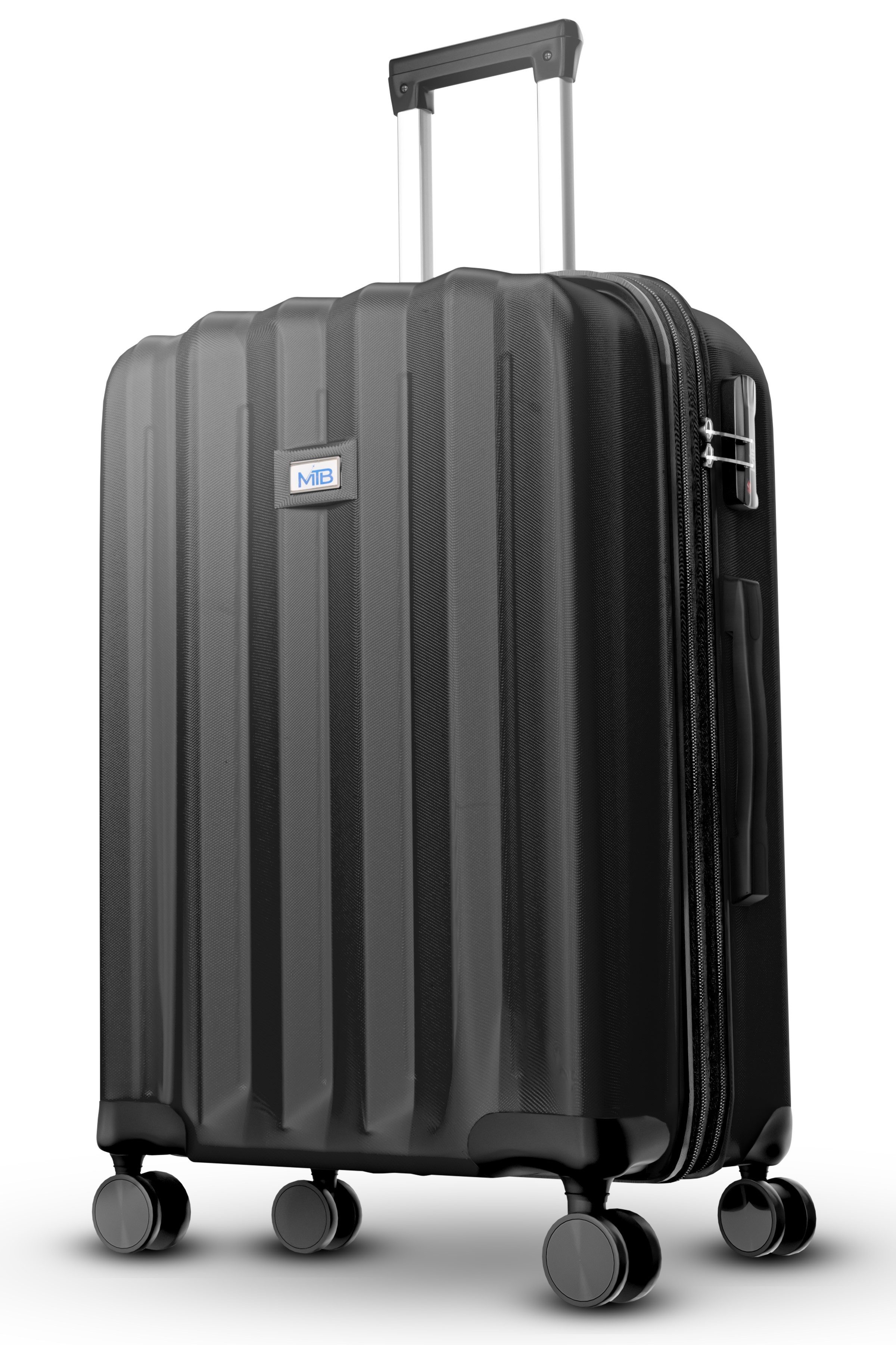 My Travel Bag Hartschalen-Trolley Leichtes Handgepäck ABS Reisekoffer Koffer Trolleyset Reisegepäck, Tasche 125 Liter Dehnungsfuge Erweiterung Check-In Koffer 4 Rollen