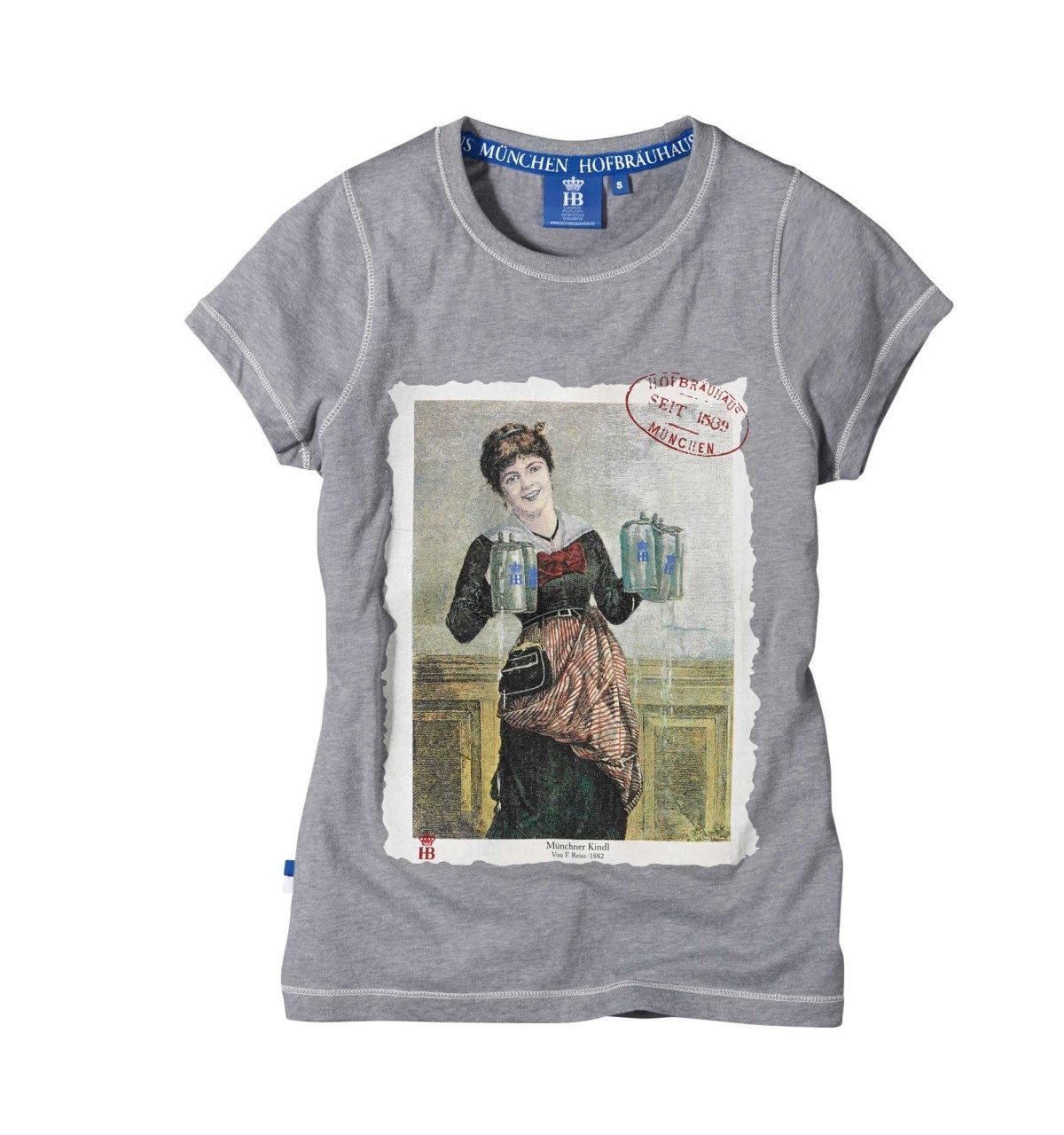Hofbräuhaus München T-Shirt Damen, Hofbräuhaus "Bedienung" Bedruckung auf der Vorderseite