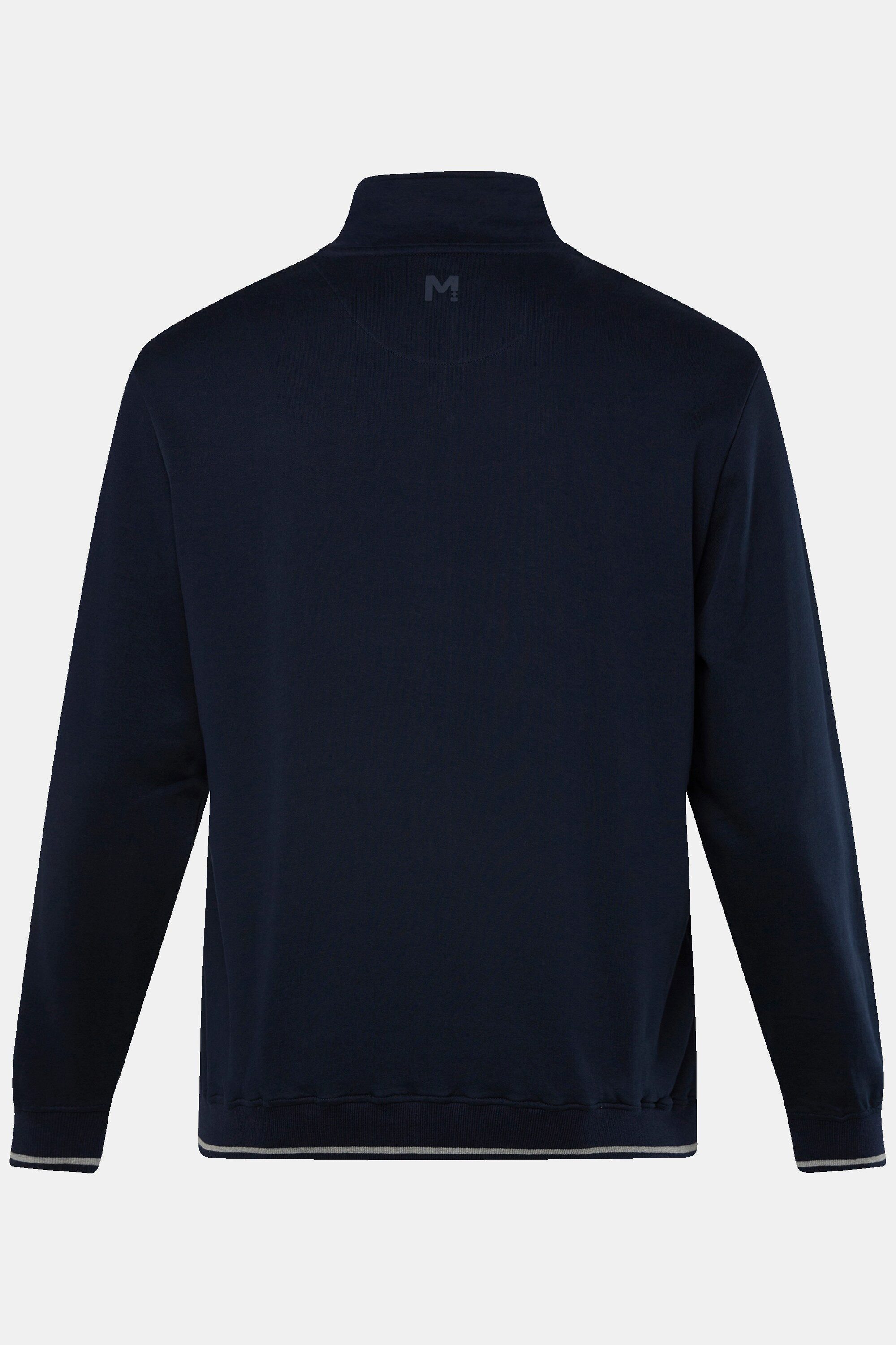 Men Plus Fleecejacke Sweatjacke Stehkragen Brustprint – Bild 3 von 3